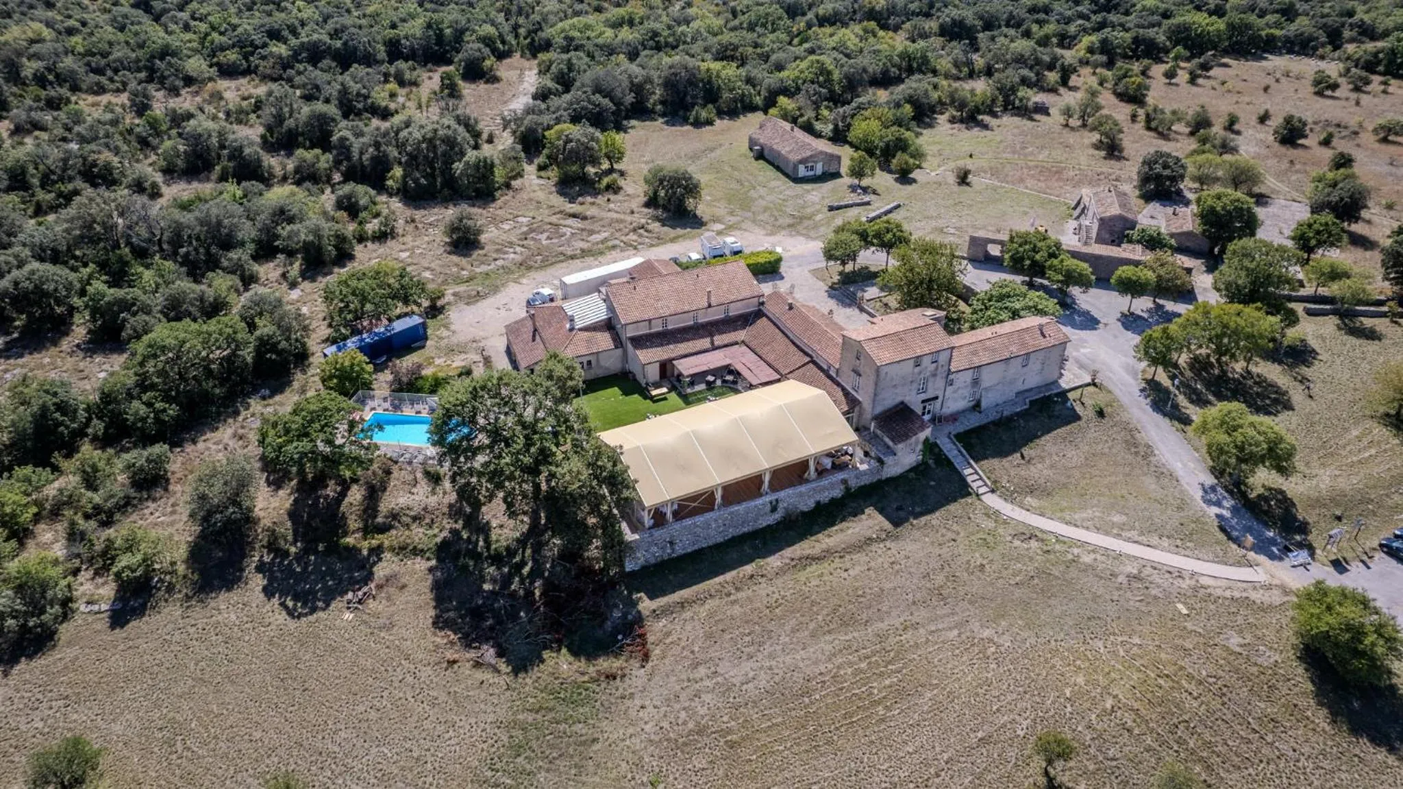 Bird's eye view in Mas De Baumes