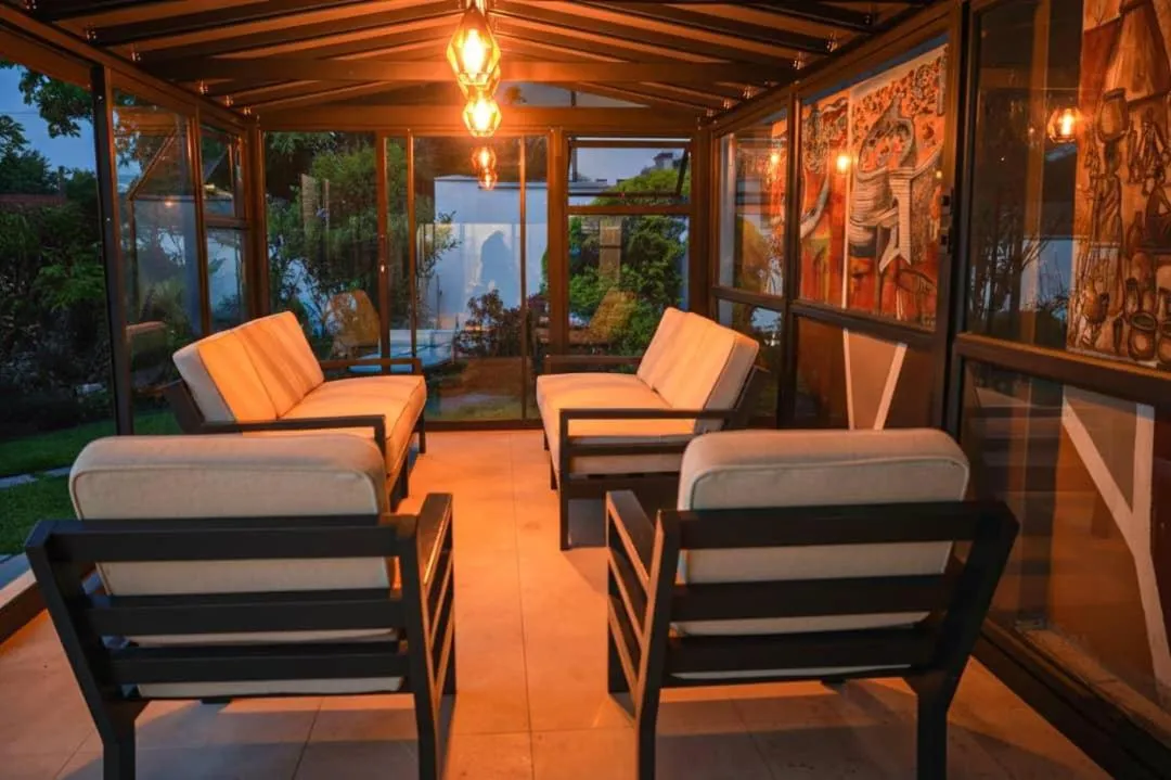 Seating area in Pemabwe Guest Lodge