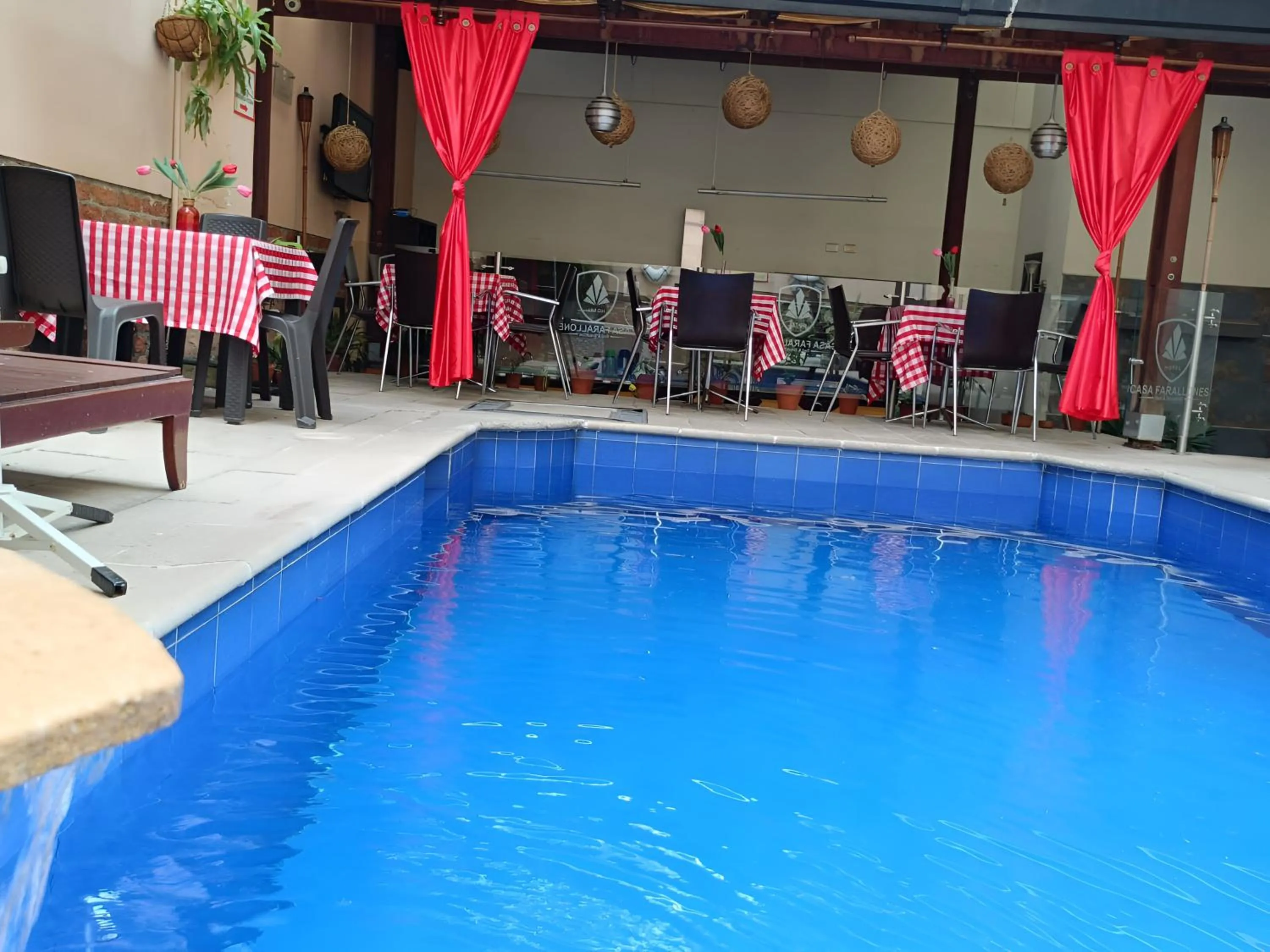 Pool view in HBCF Hotel Boutique Casa Farallones de Santiago de Cali