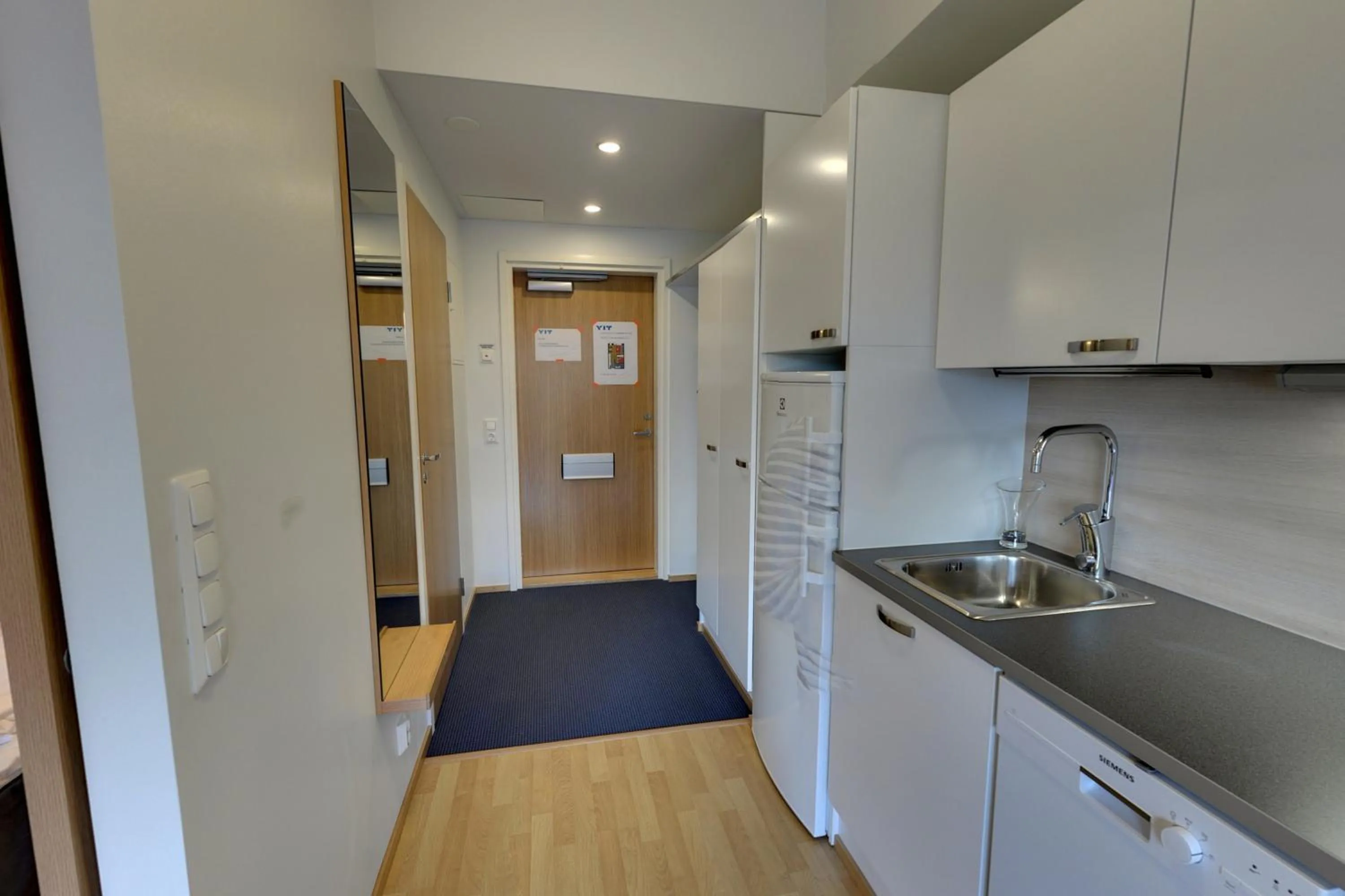 Kitchen or kitchenette in Forenom Serviced Apartments Tampere Pyynikki