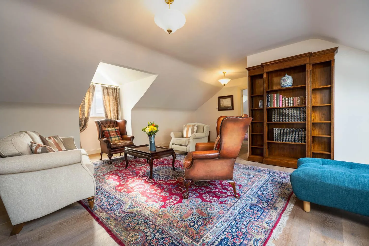 Seating area in Screebe House