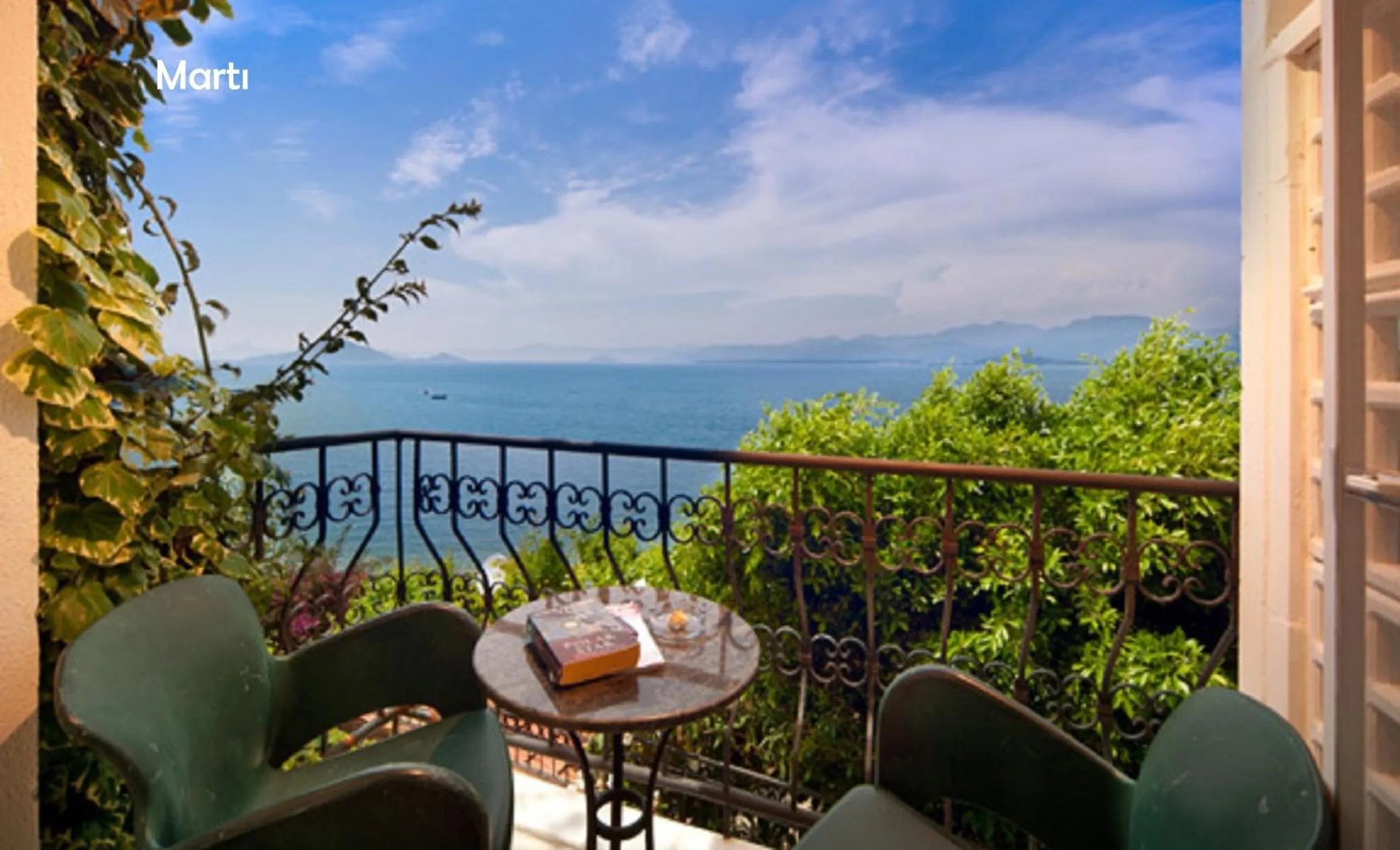 Balcony/Terrace in Ece Hotel Sovalye Island
