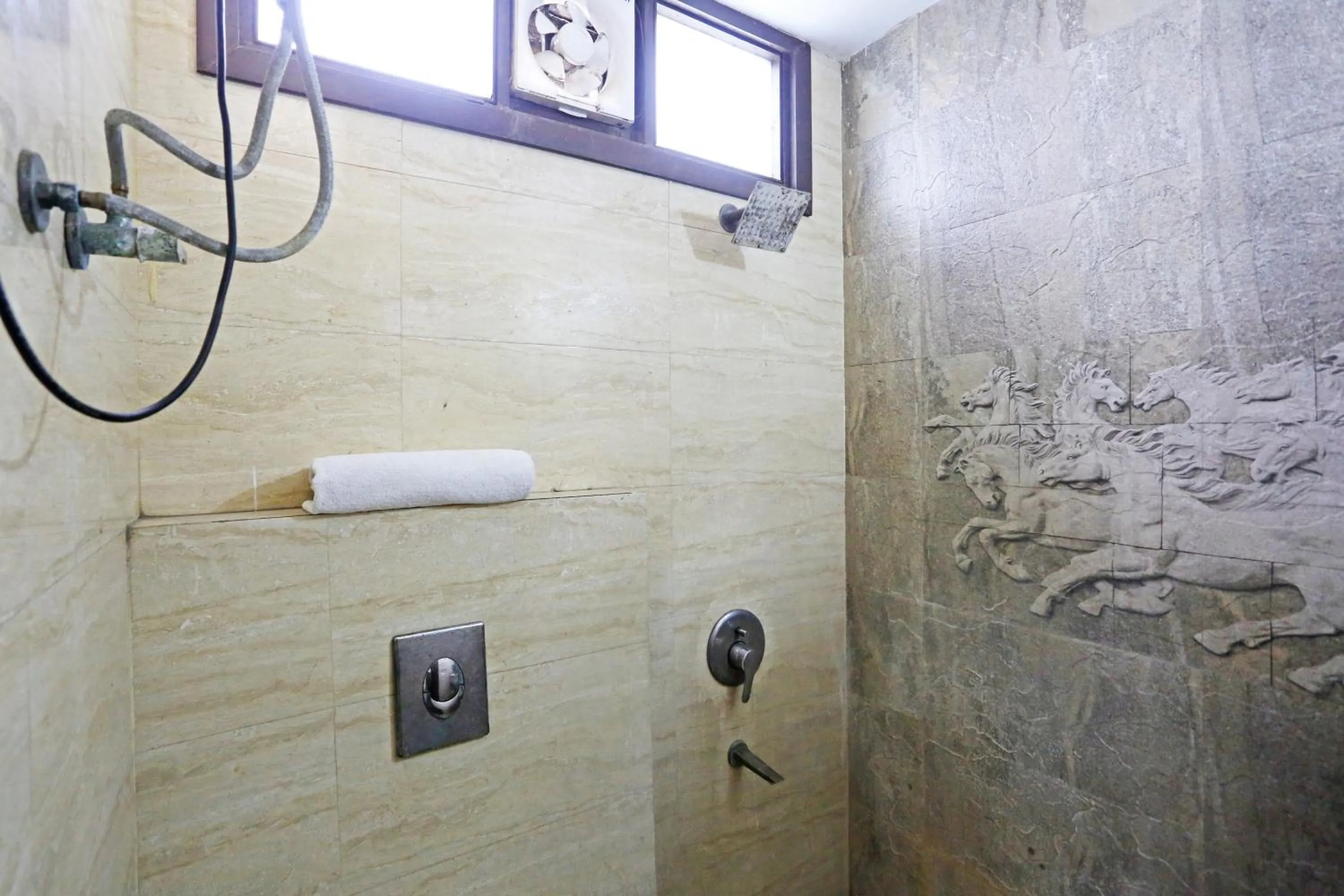 Shower in Mauryan Elite Hotel Lajpat Nager