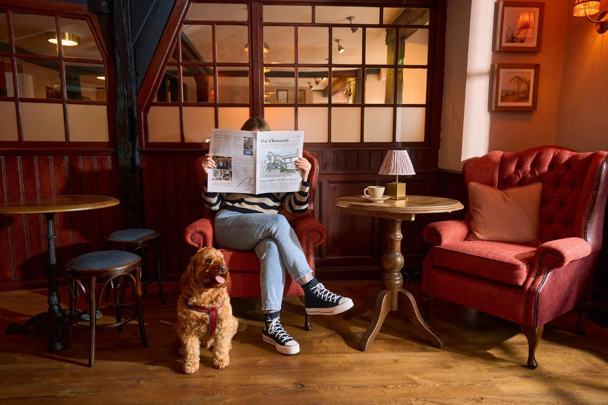 Seating area in The White Horse - A Heartwood Inn