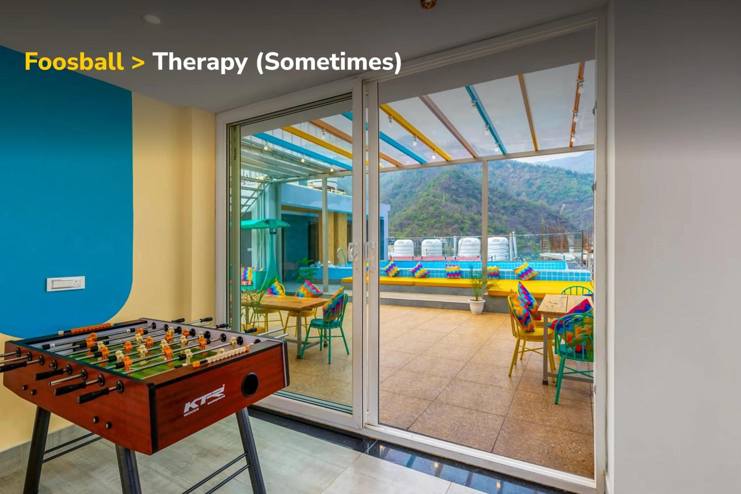 Game Room in goSTOPS PLUS Rishikesh Tapovan