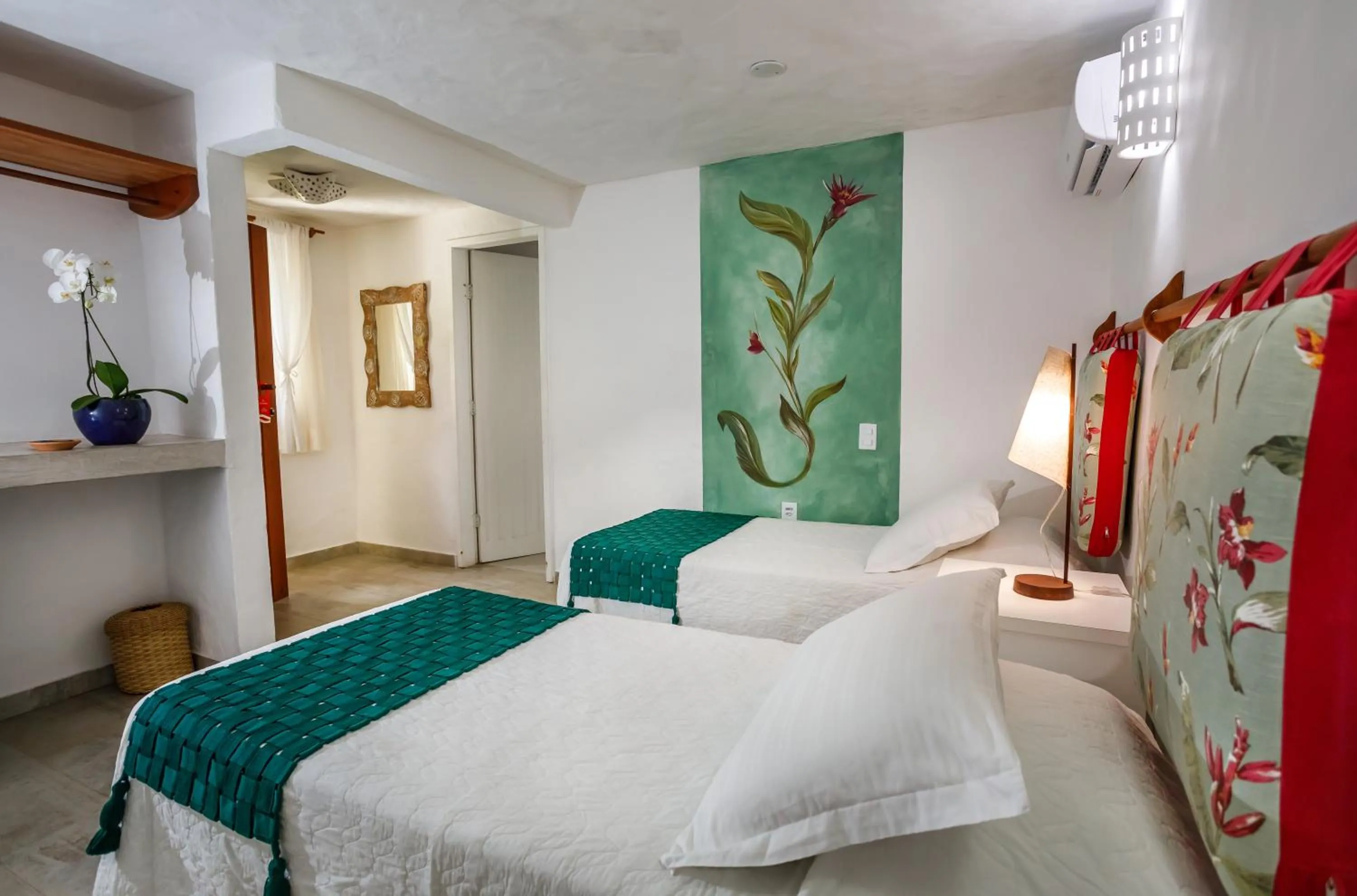 Bed in Pousada Rigatoni