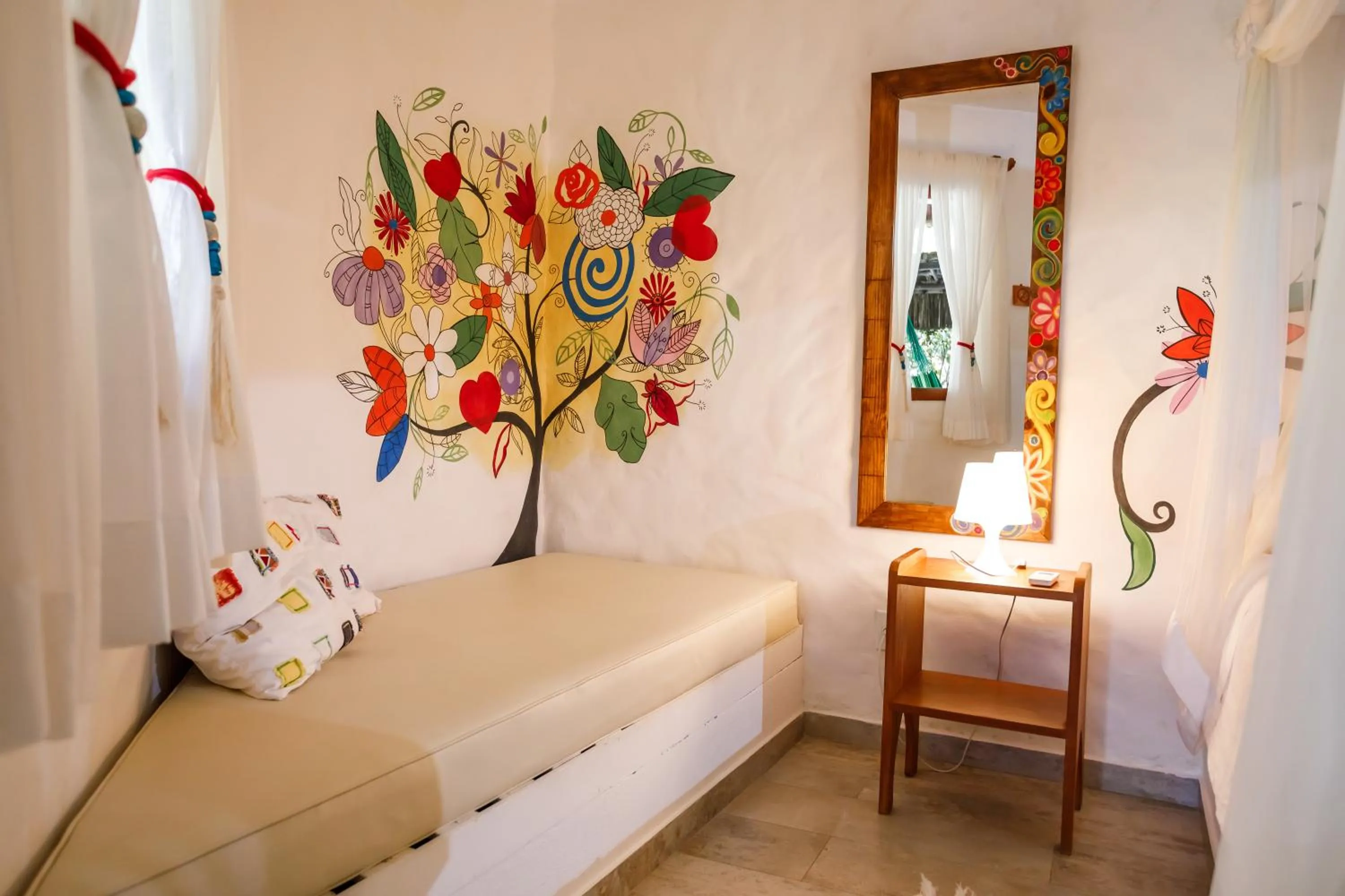 Bed in Pousada Rigatoni