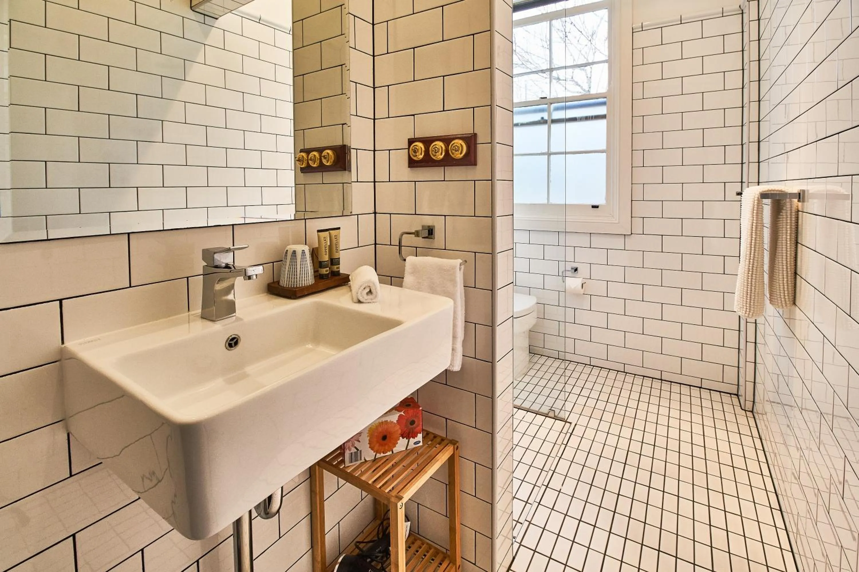 Shower in The Bronte Boutique Hotel