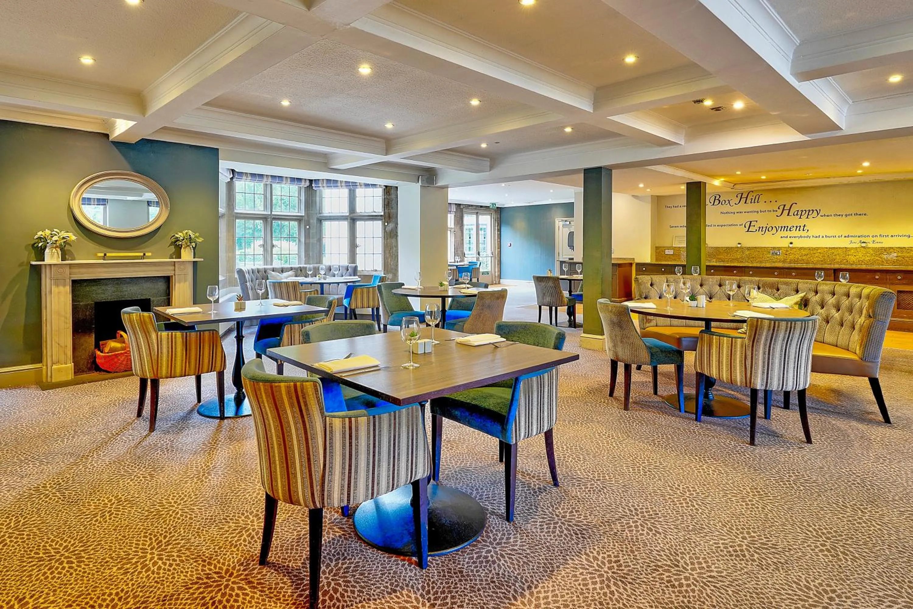 Restaurant/places to eat in Sunday Box Hill Burford Bridge Hotel
