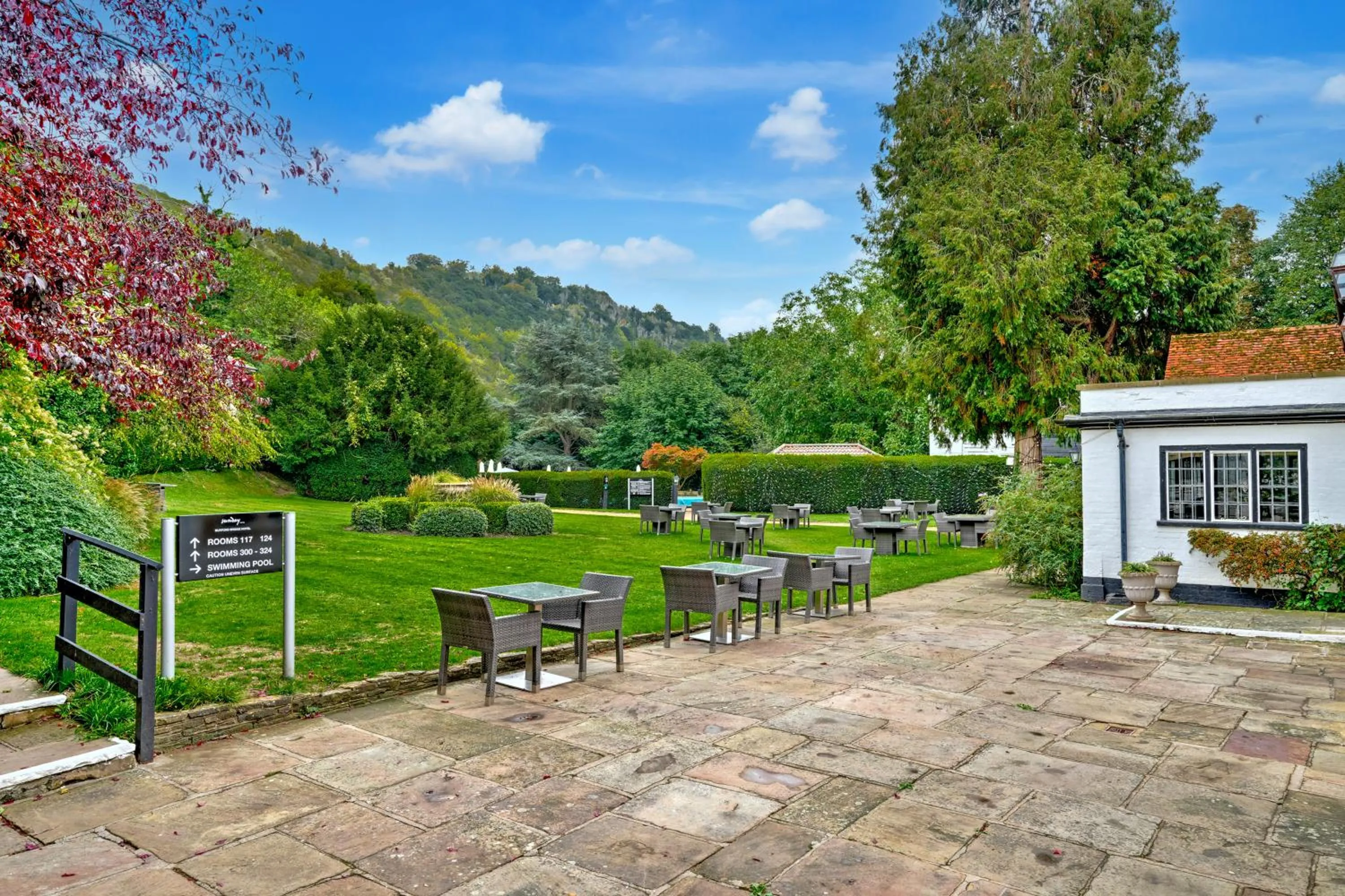 Day in Sunday Box Hill Burford Bridge Hotel