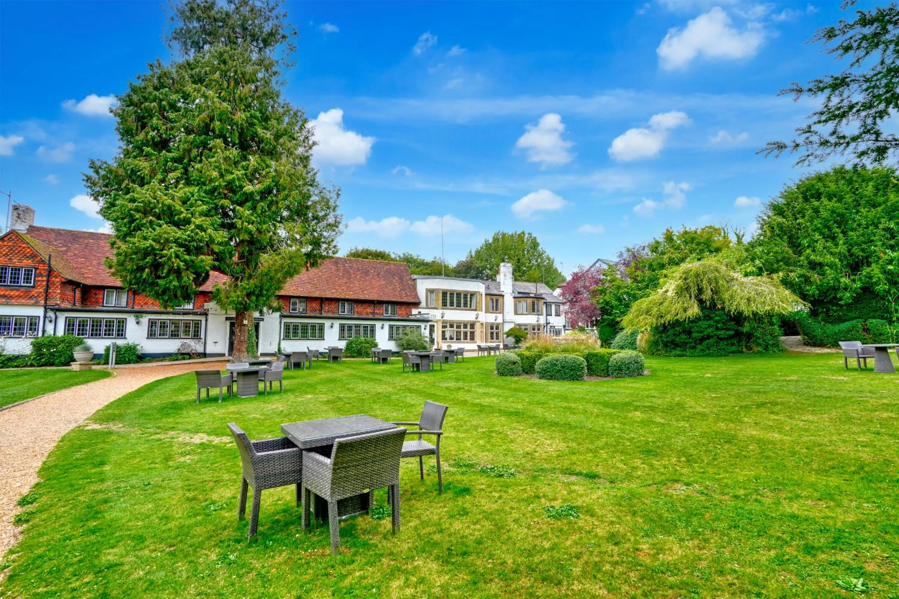 Garden in Sunday Box Hill Burford Bridge Hotel