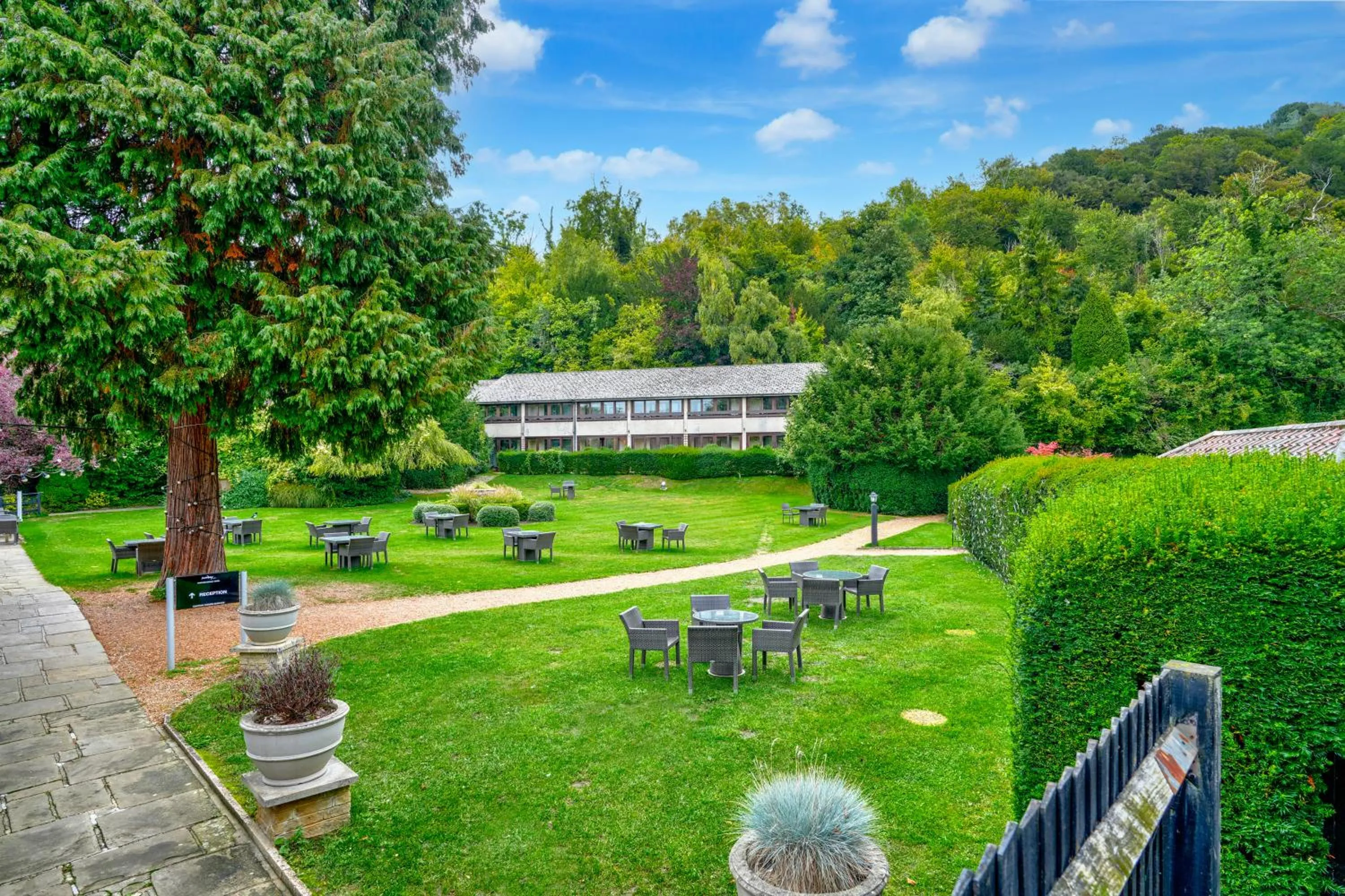 Natural landscape in Sunday Box Hill Burford Bridge Hotel