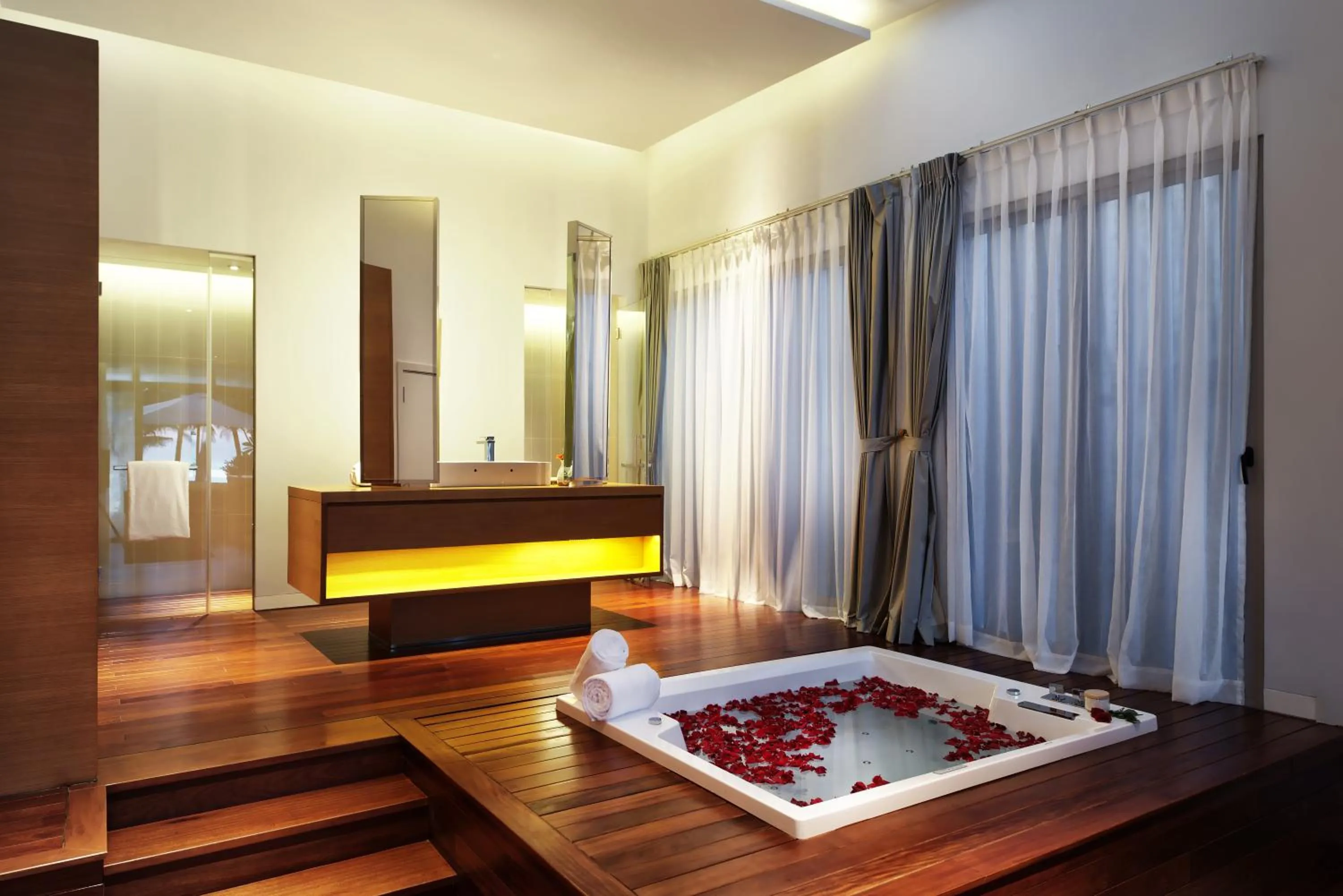 Bathroom, Bed in Naman Retreat