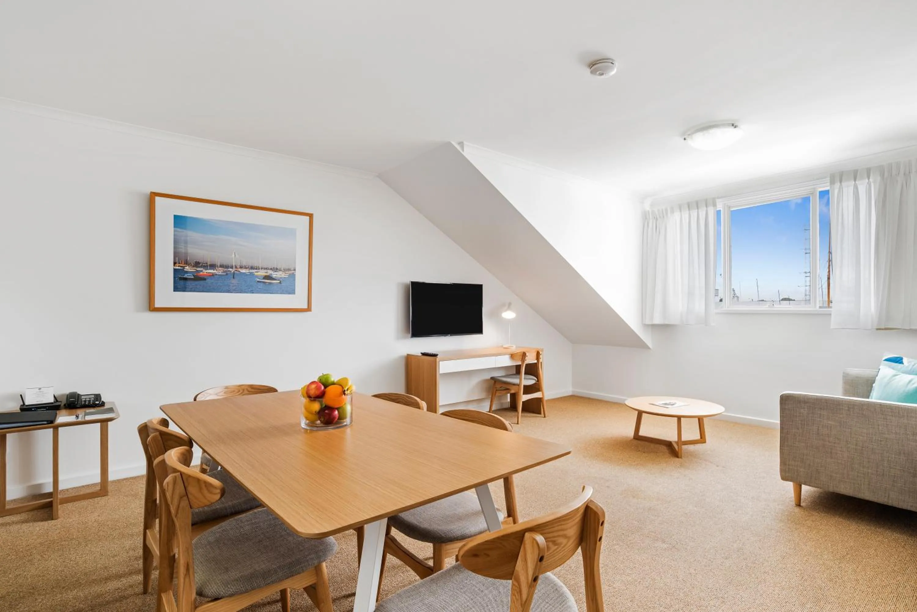 Living room in Aligned Corporate Residences Williamstown