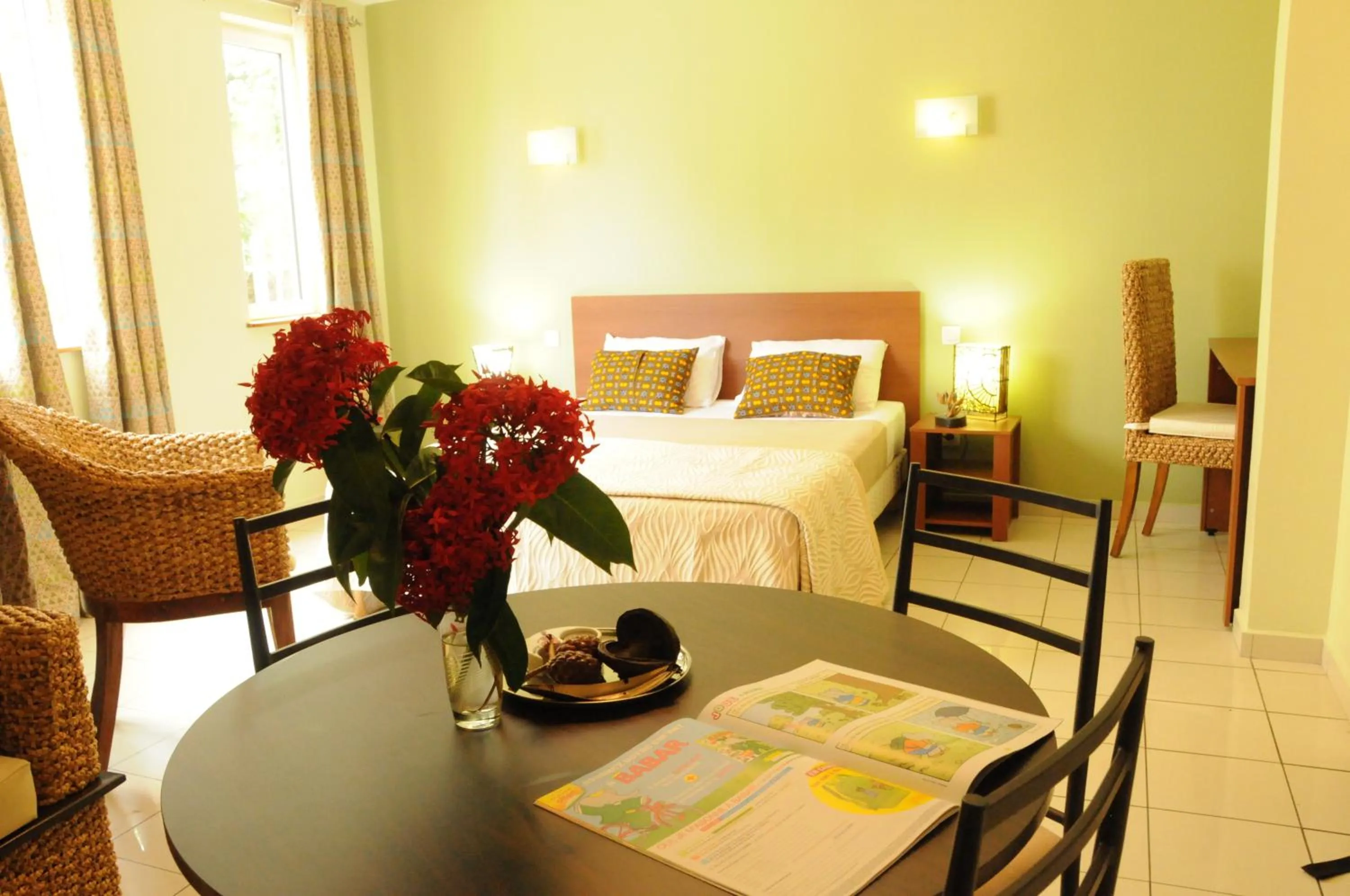 Seating area in Hotel Maharajah