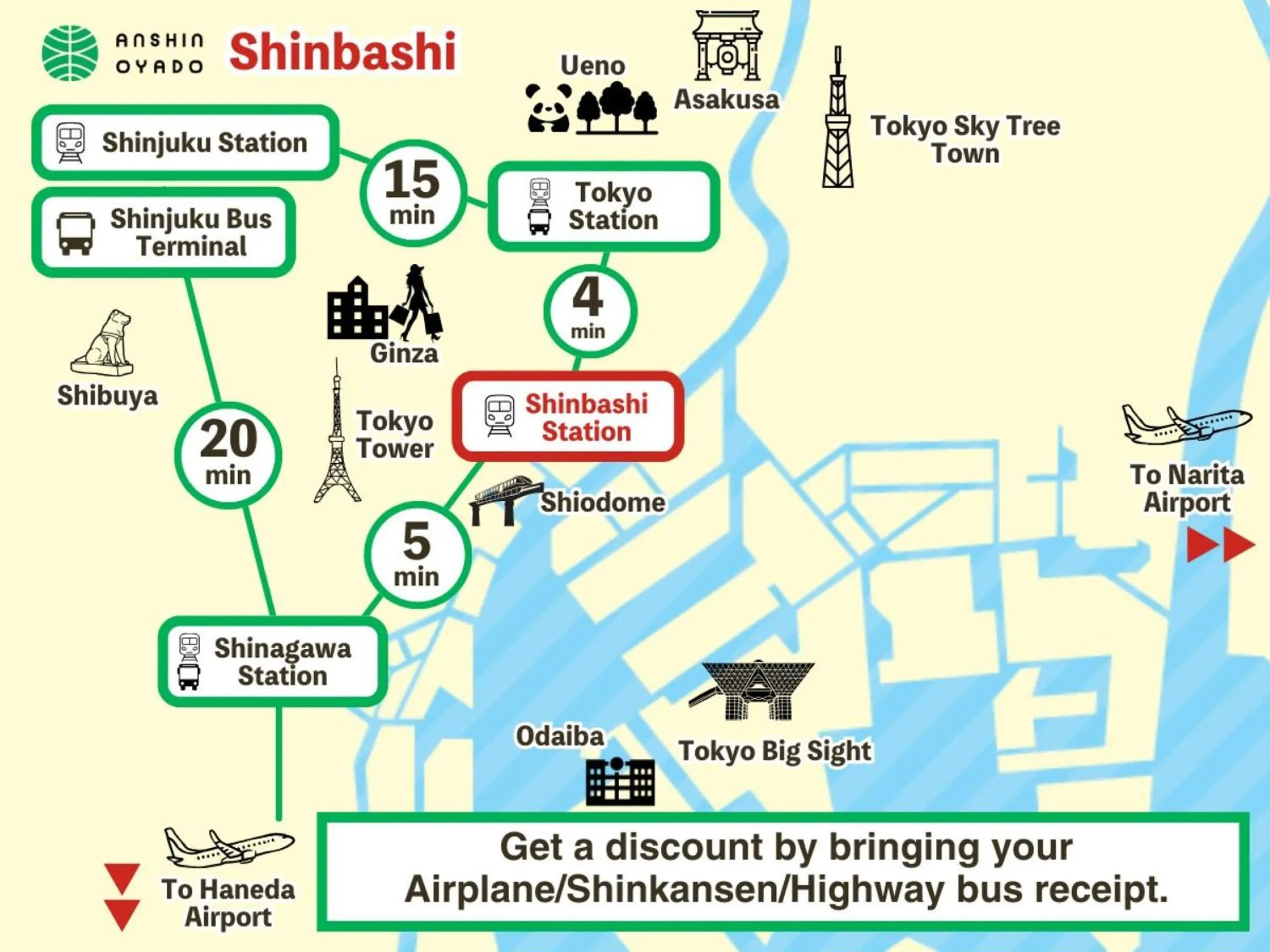 Anshin oyado Tokyo Man Ginza Shimbashi Station