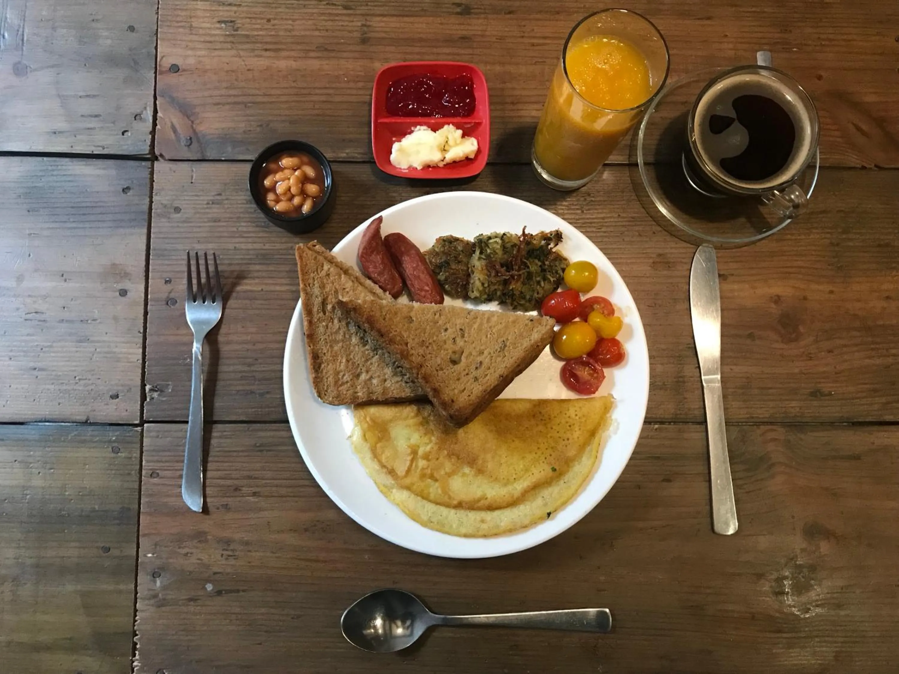 Breakfast in Kumari Guest House