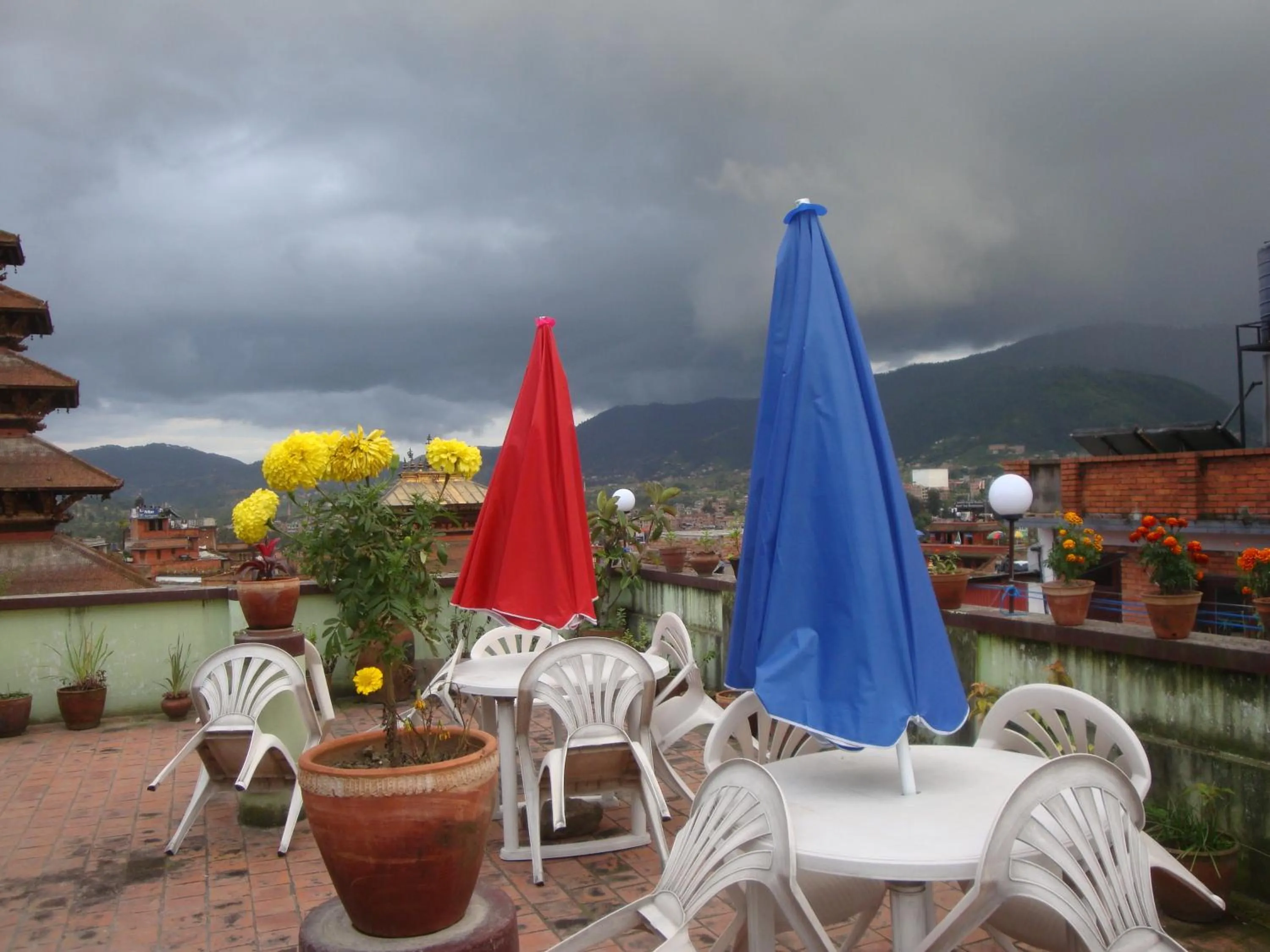 Balcony/Terrace in Kumari Guest House