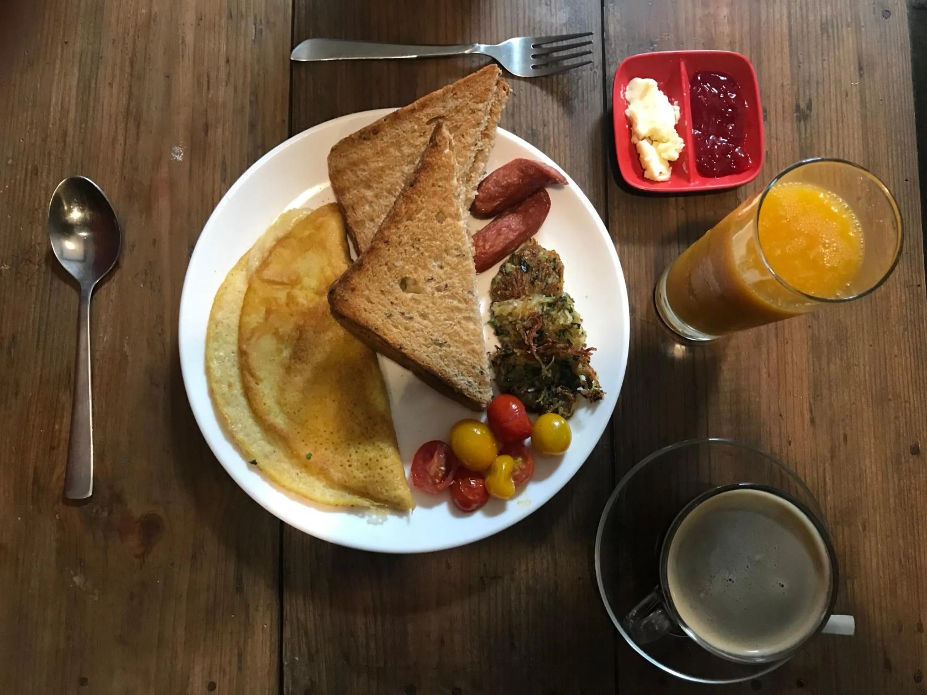 Breakfast in Kumari Guest House