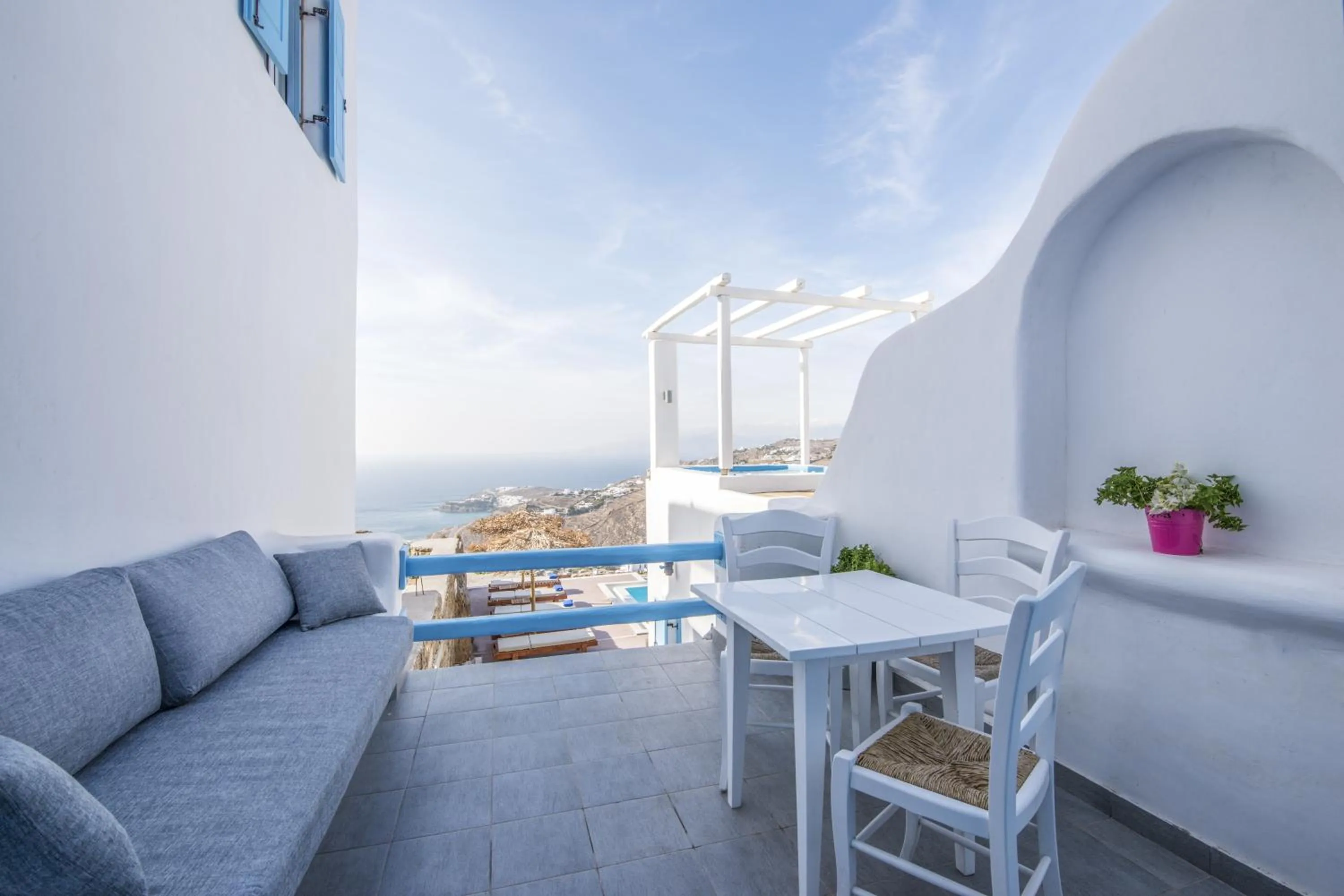 Pool view in Manolia View Mykonos