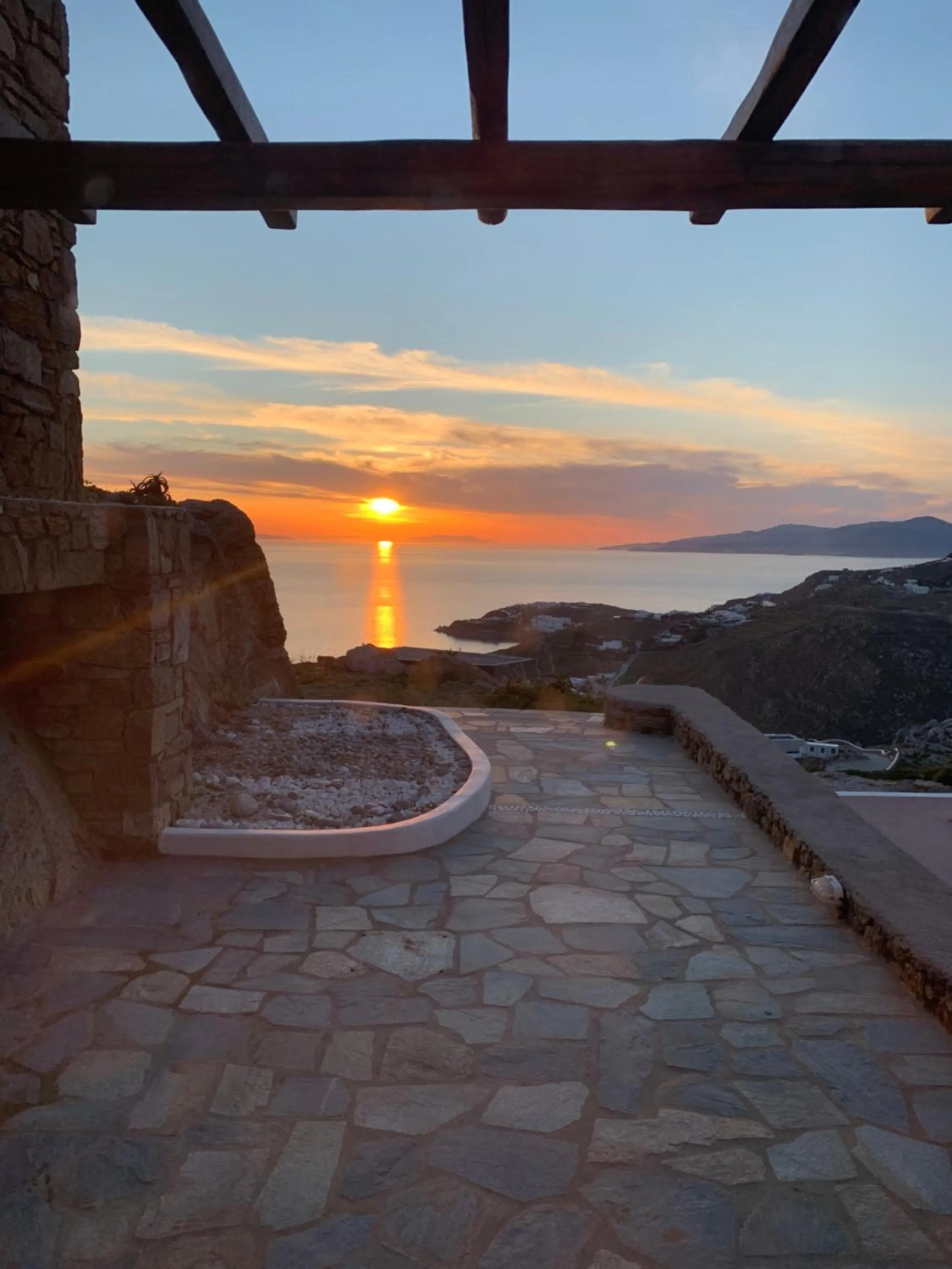 Sunset in Manolia View Mykonos