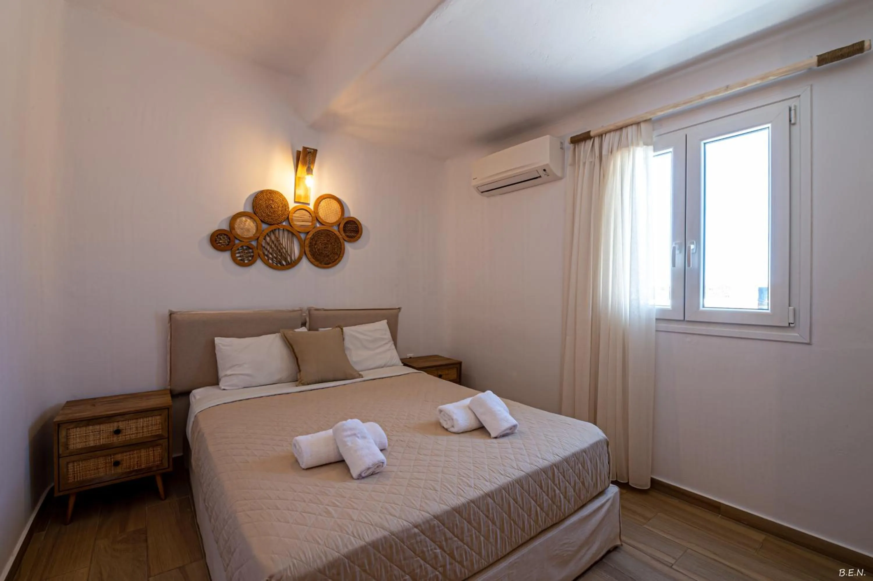 Bedroom, Bed in Manolia View Mykonos