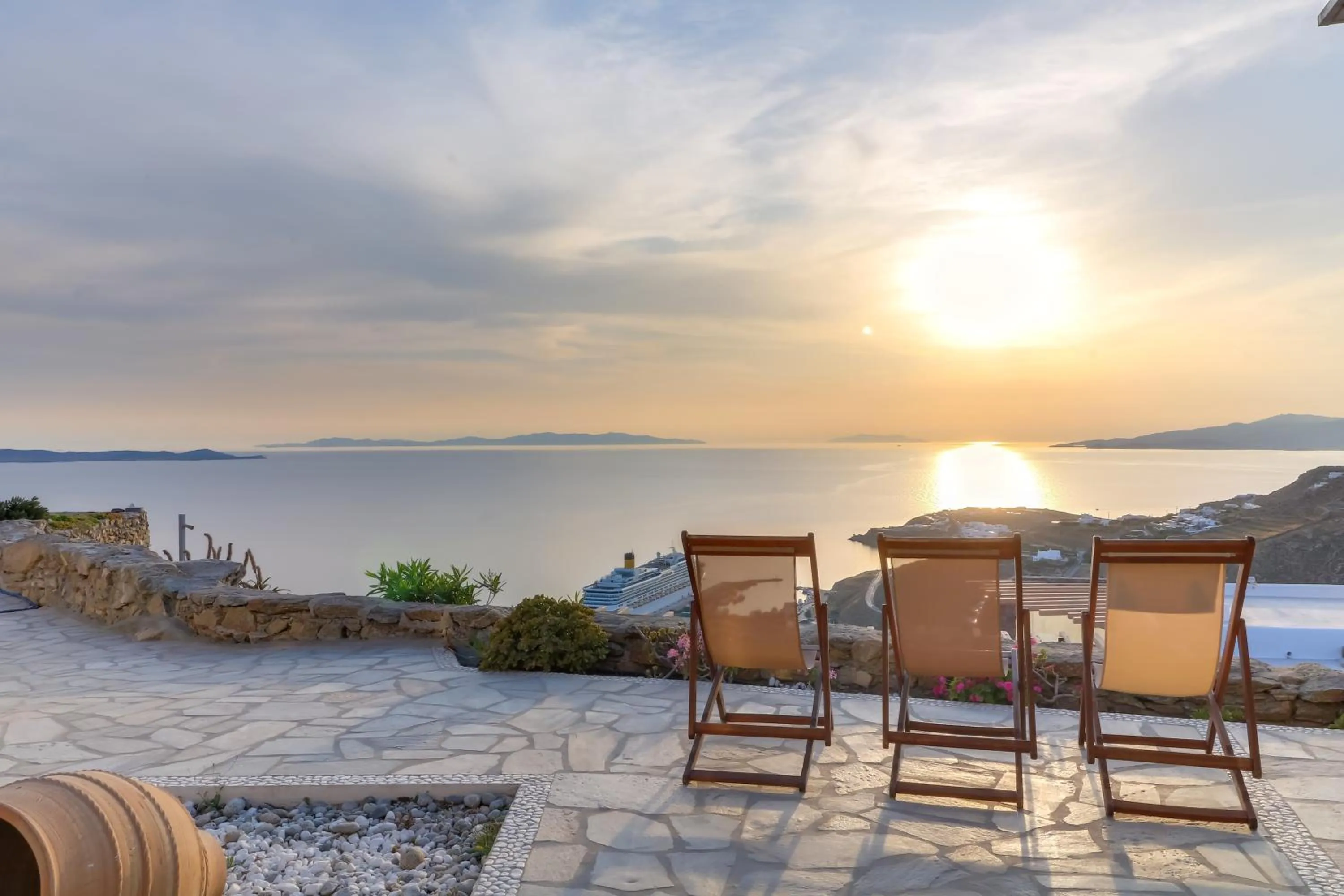 Property building in Manolia View Mykonos