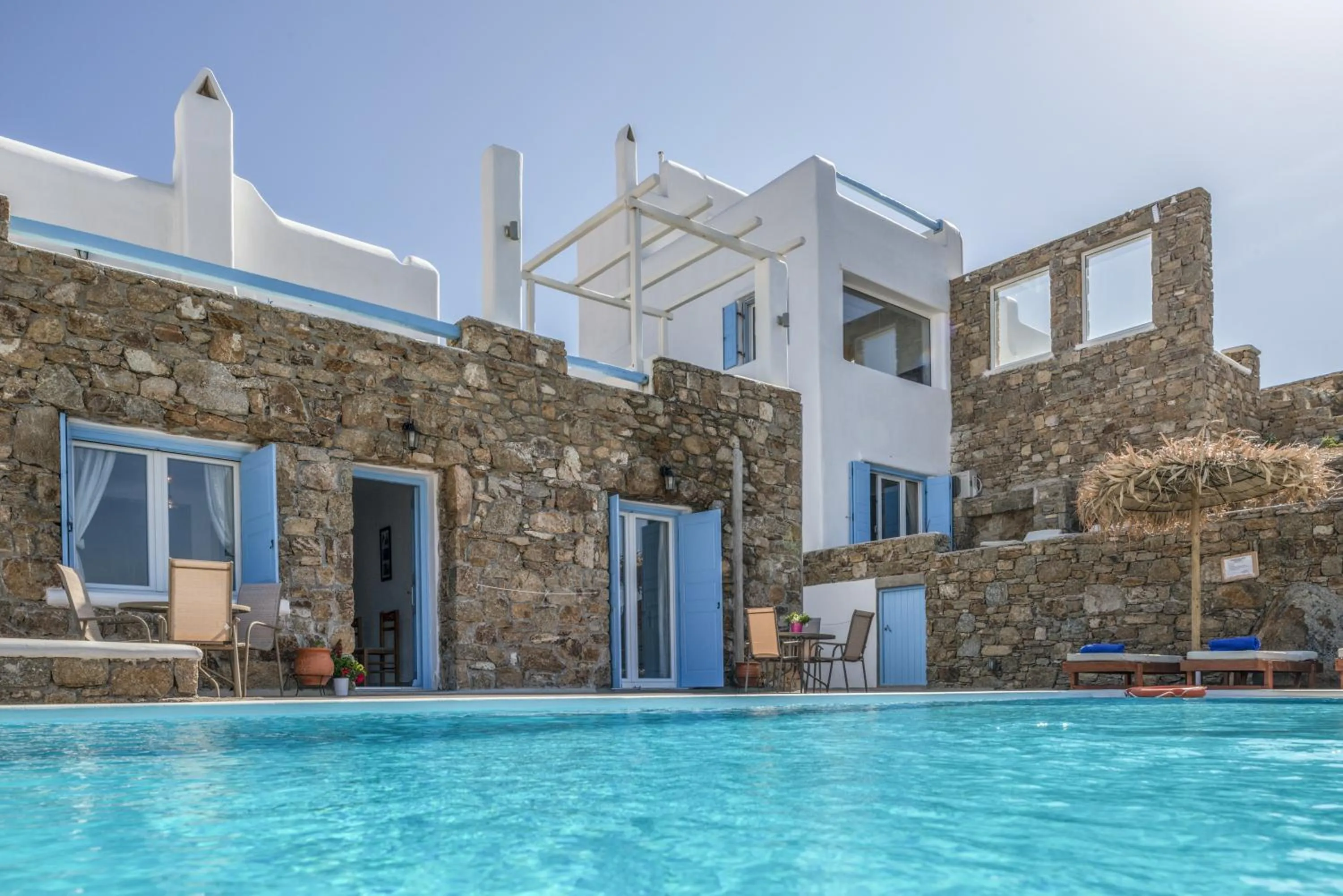 Facade/entrance in Manolia View Mykonos