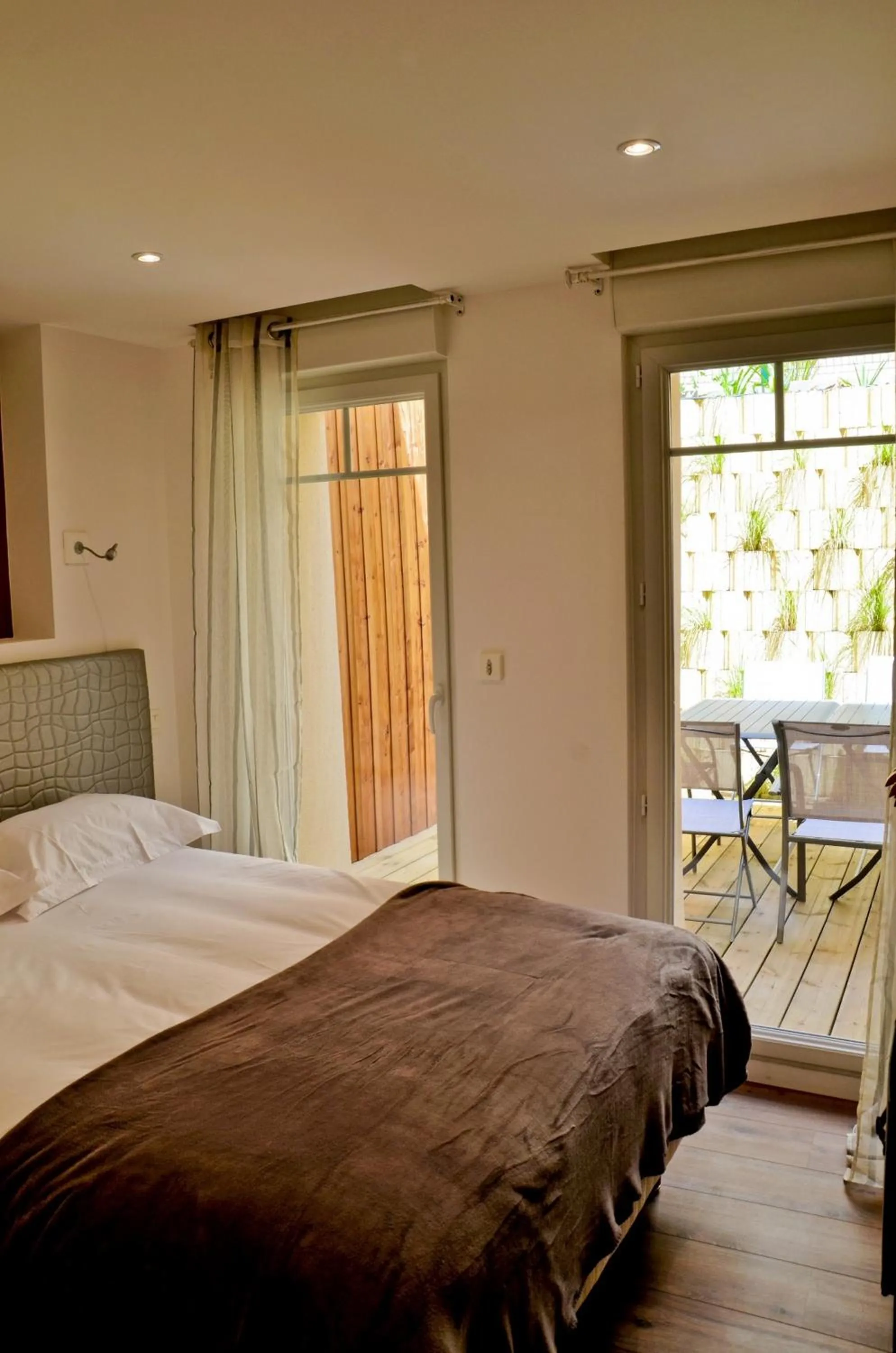 Patio, Bed in Bordo'Appart Hoya Bella