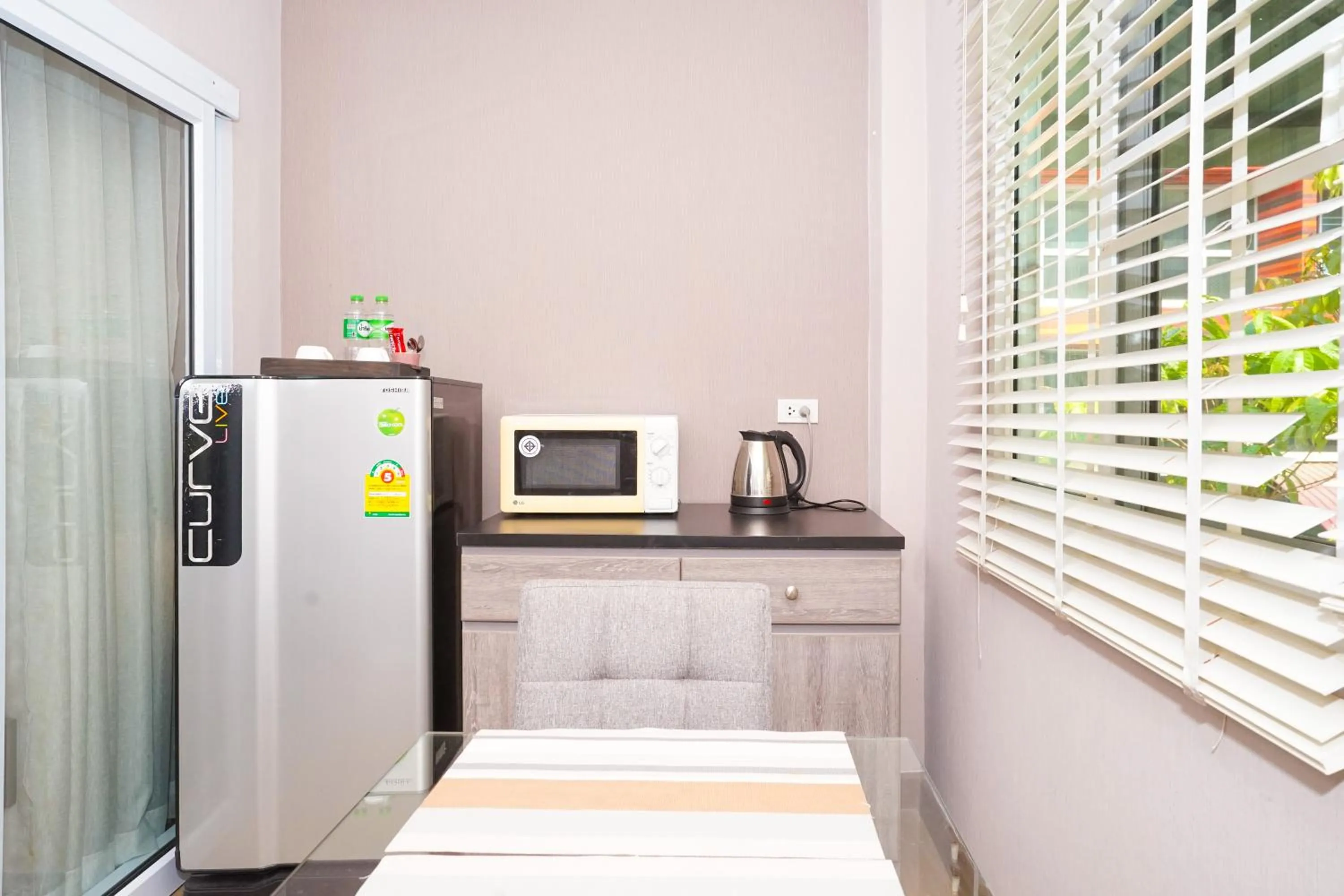 Kitchen or kitchenette in Blue cafe Apartments