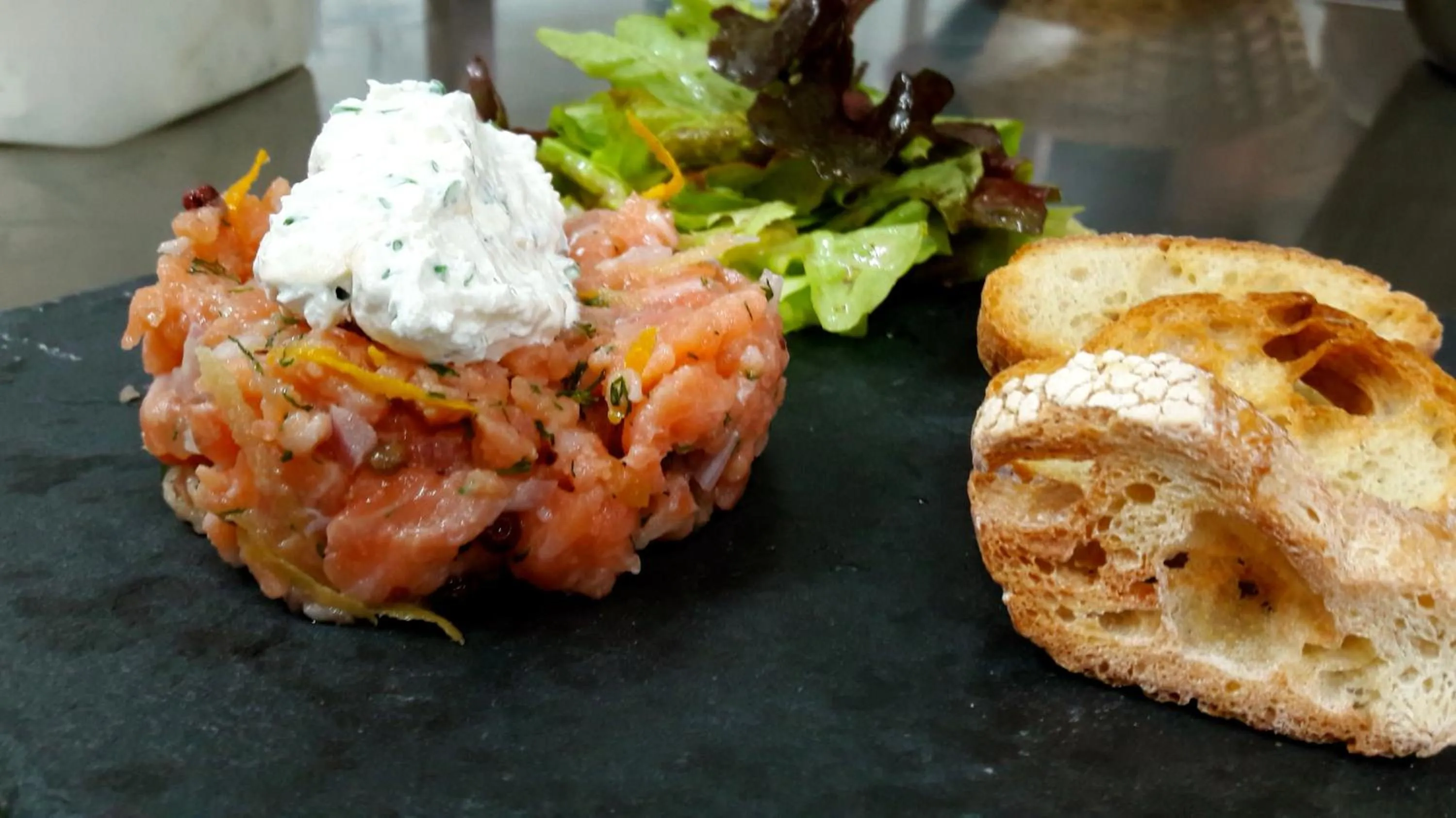 Food close-up in Logis Hôtel L'Air Marin