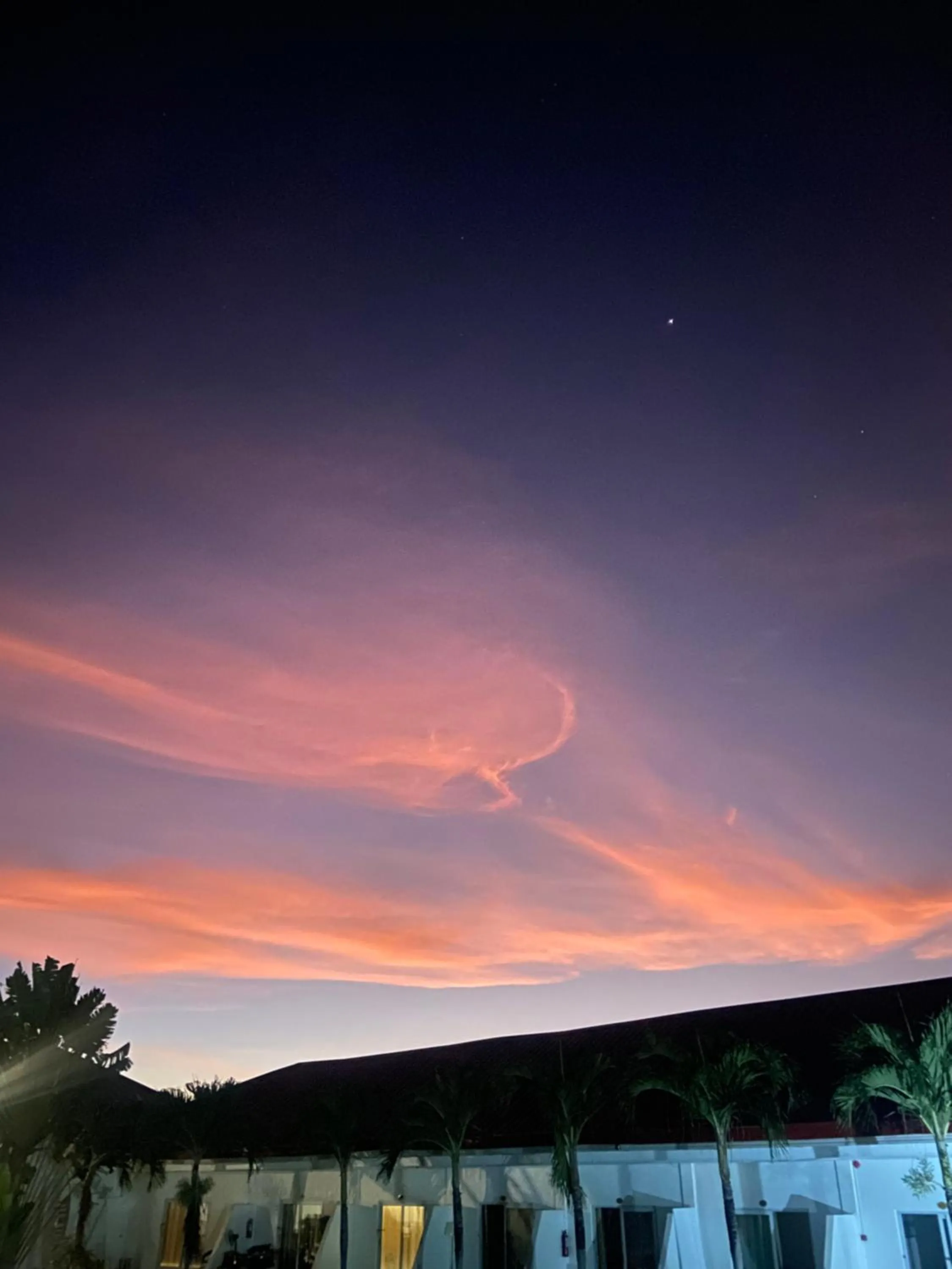 Sunset in Green Mango Resort