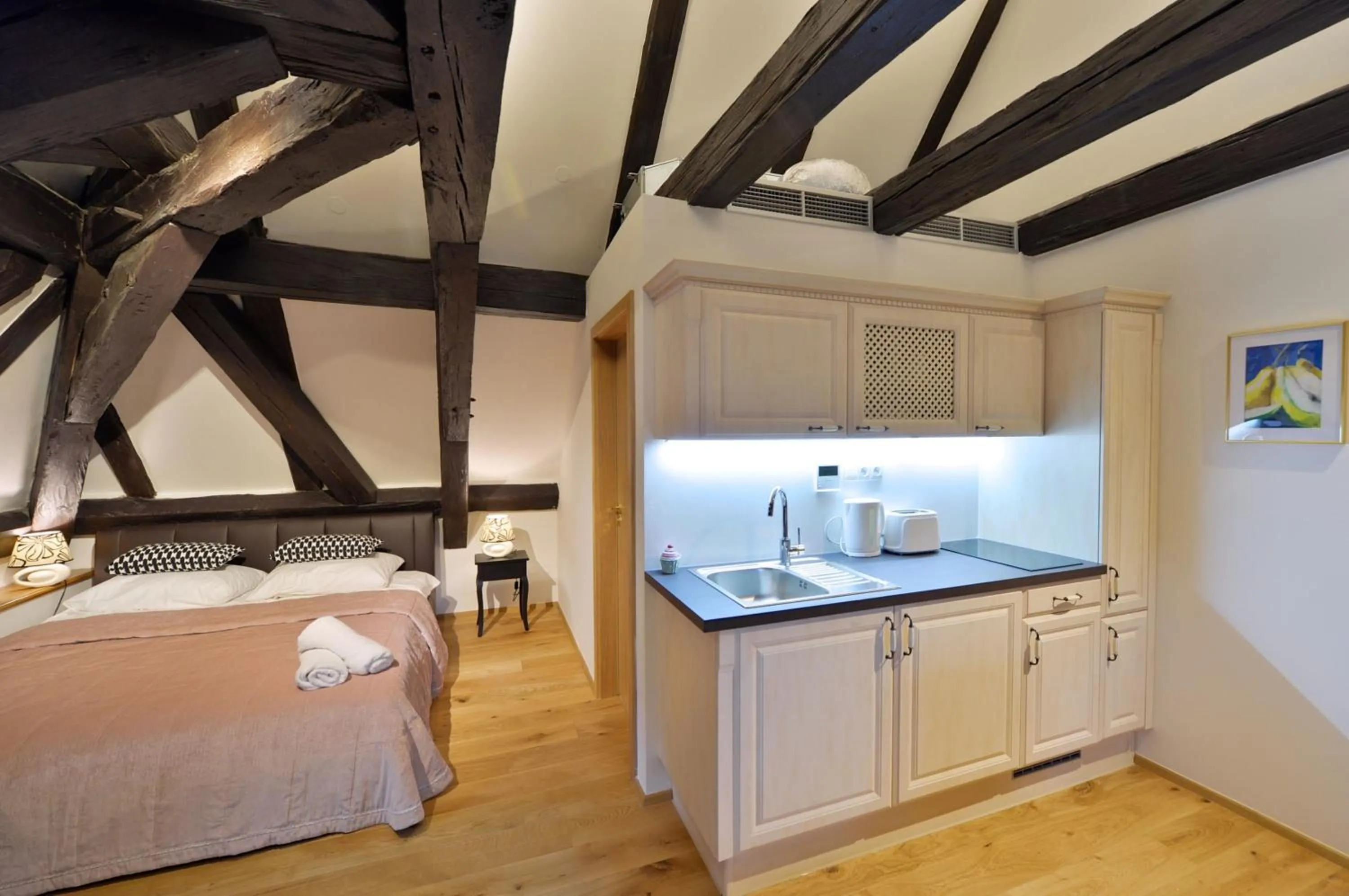 Bed in Old Town Boutique Apartments