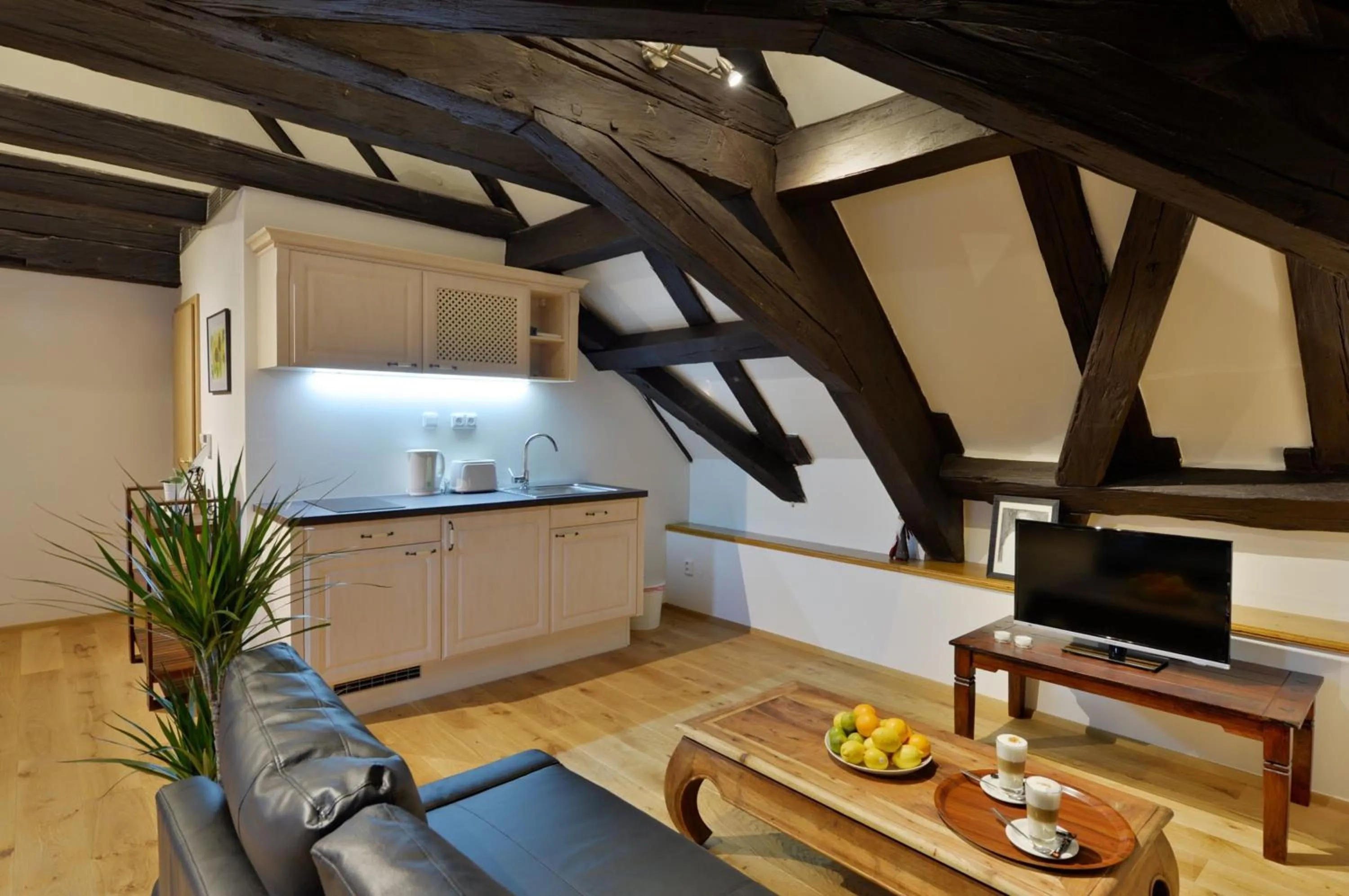 Kitchen or kitchenette in Old Town Boutique Apartments