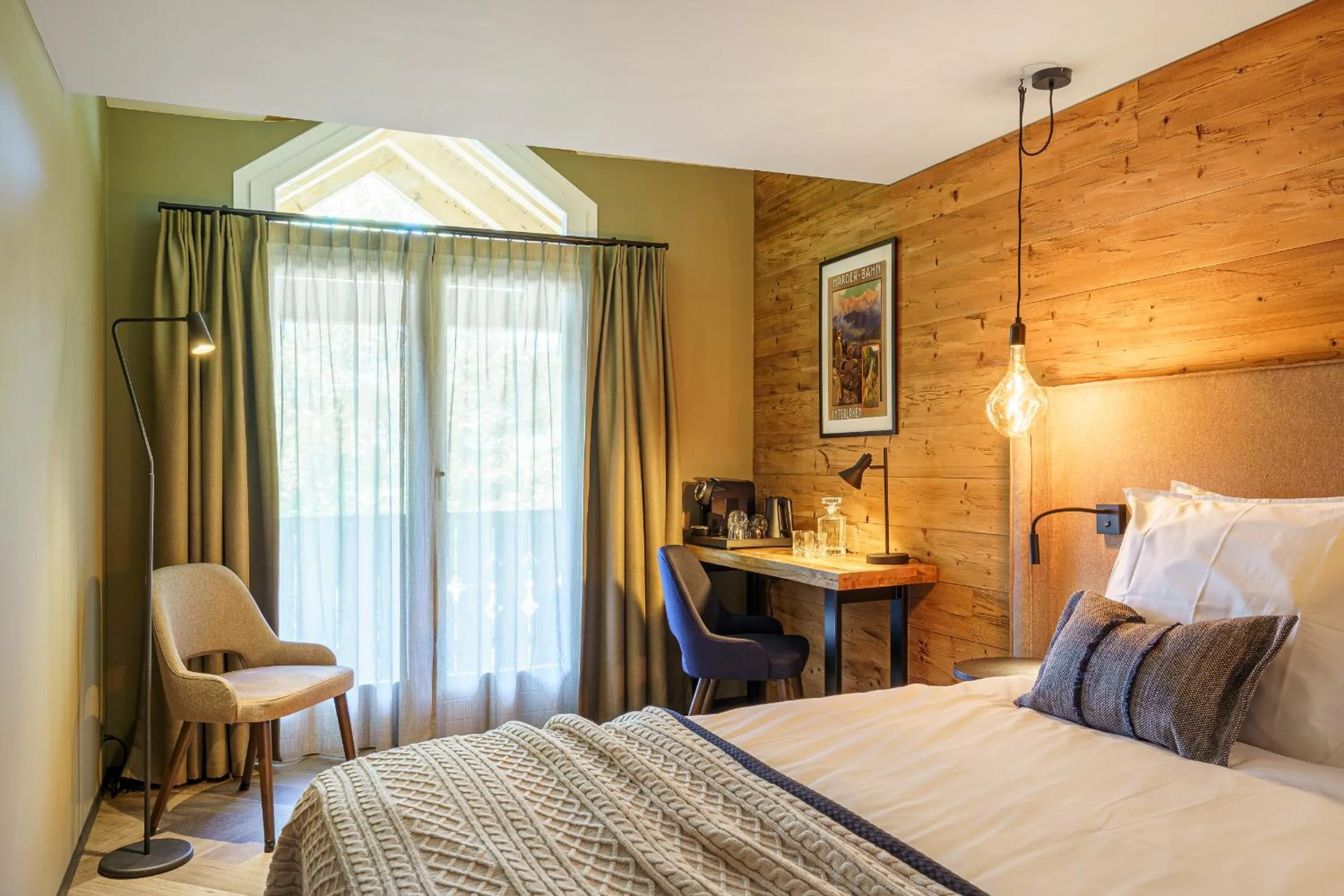 Bedroom, Bed in Boutique Hotel Panorama Grindelwald