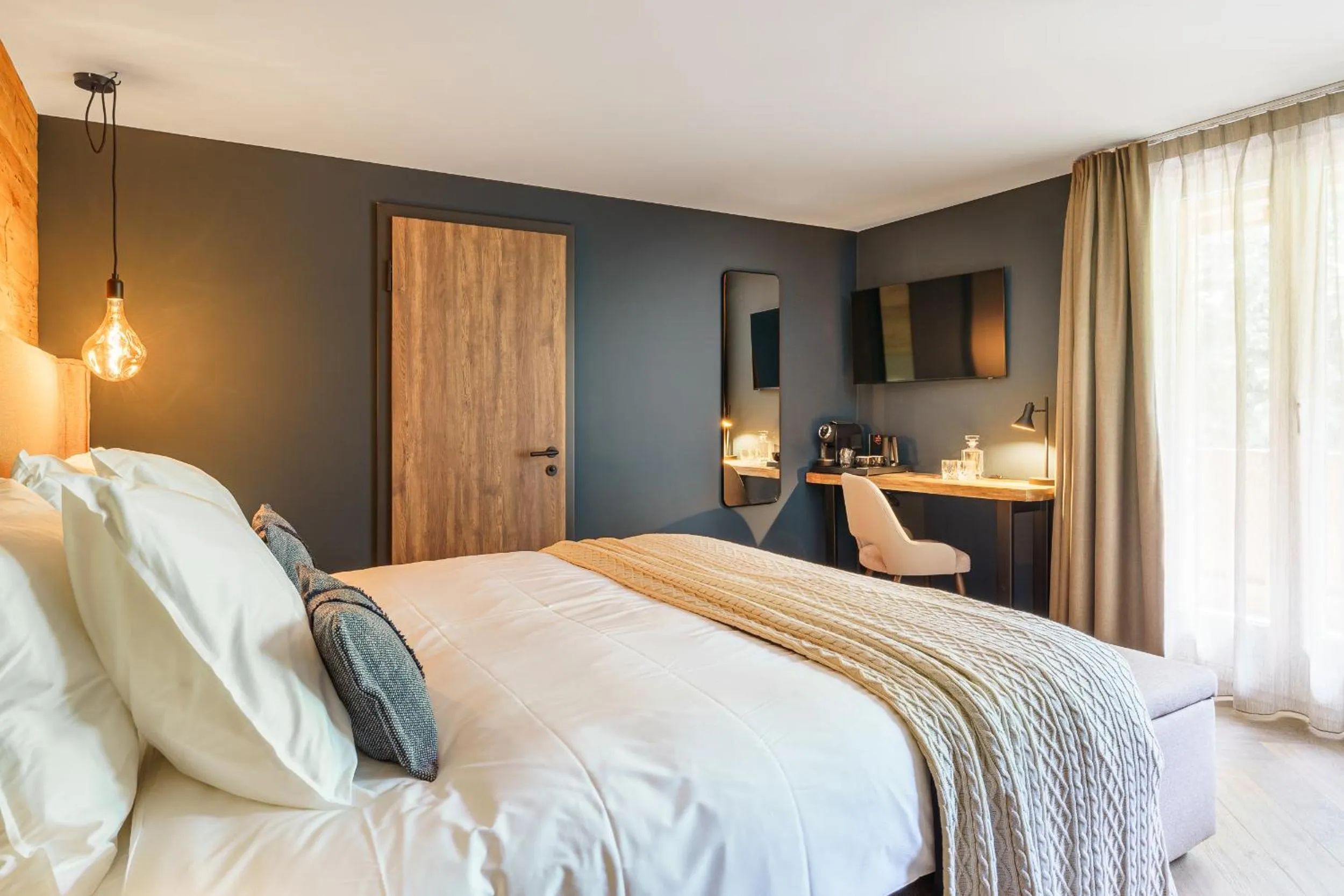 Bedroom, Bed in Boutique Hotel Panorama Grindelwald