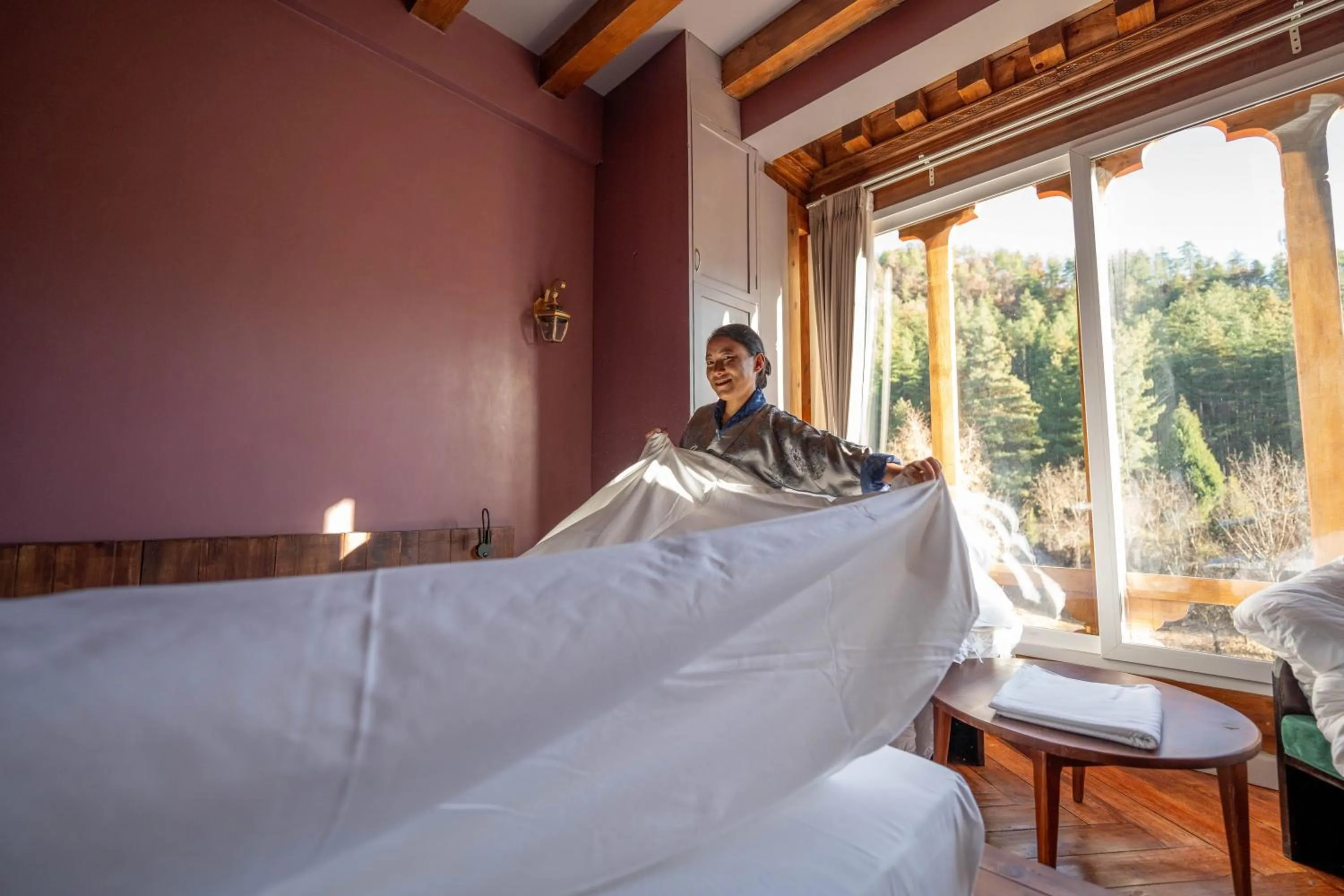 Bed in Taktsangri-La