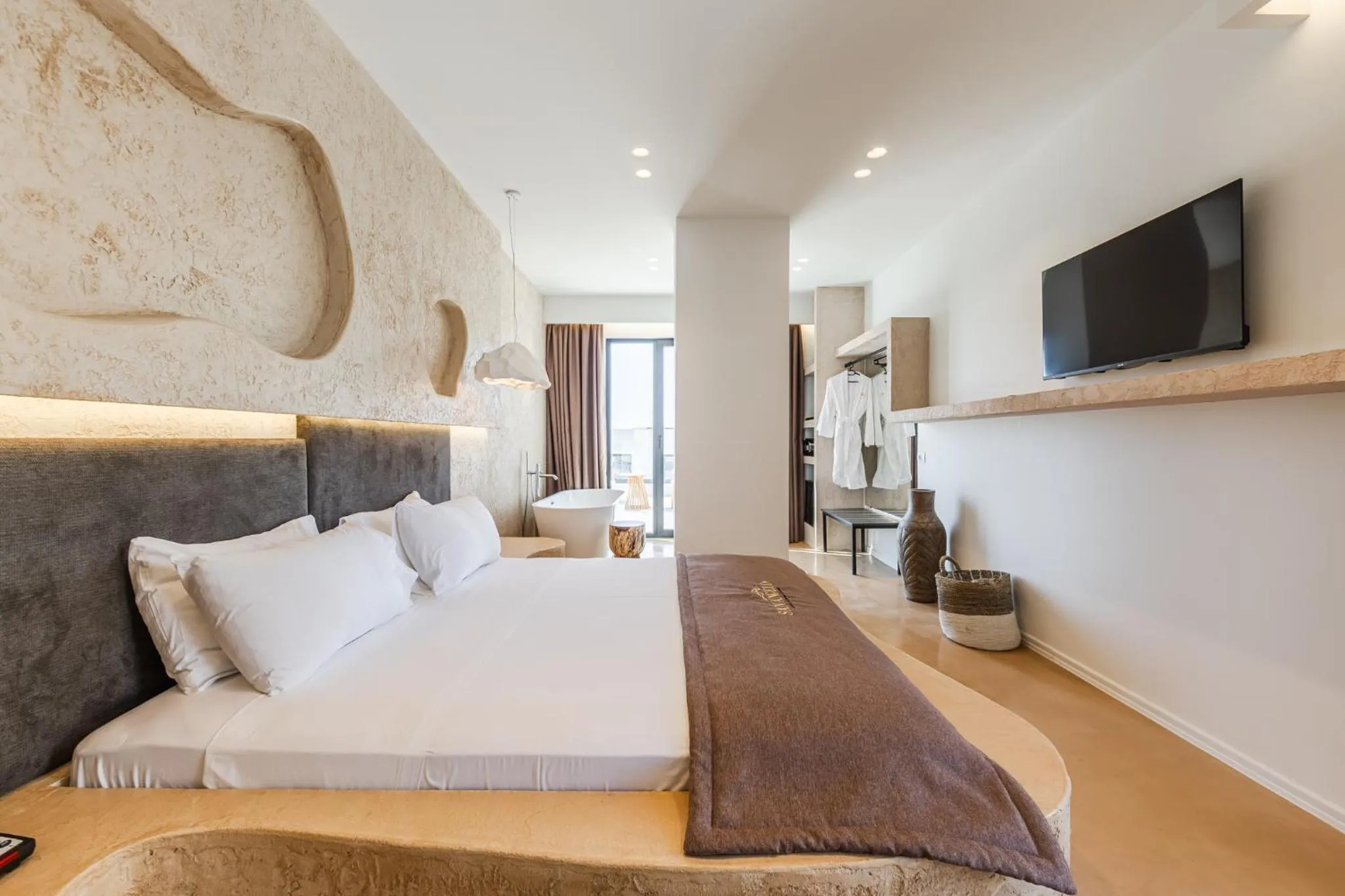 Bedroom, Bed in San Angelo Luxury Resort & Spa - Adults Only