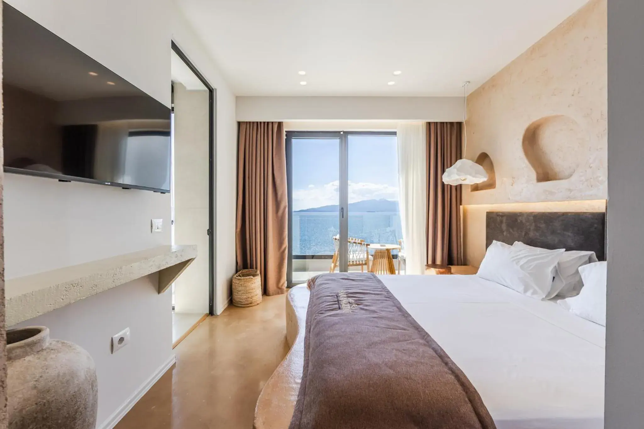 Deluxe Double Room with Balcony and Sea View in San Angelo Luxury Resort & Spa - Adults Only Deluxe Double Room with Balcony and Sea View in San Angelo Luxury Resort & Spa - Adults Only