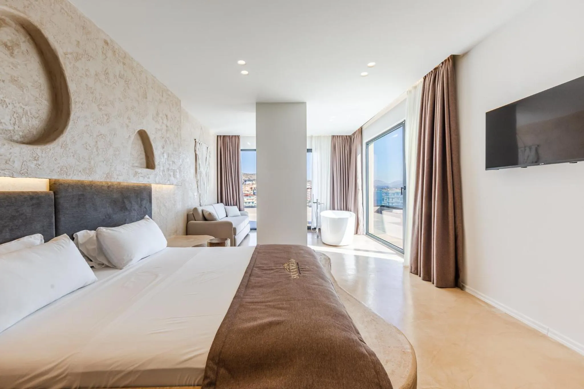 Bedroom, Bed in San Angelo Luxury Resort & Spa - Adults Only