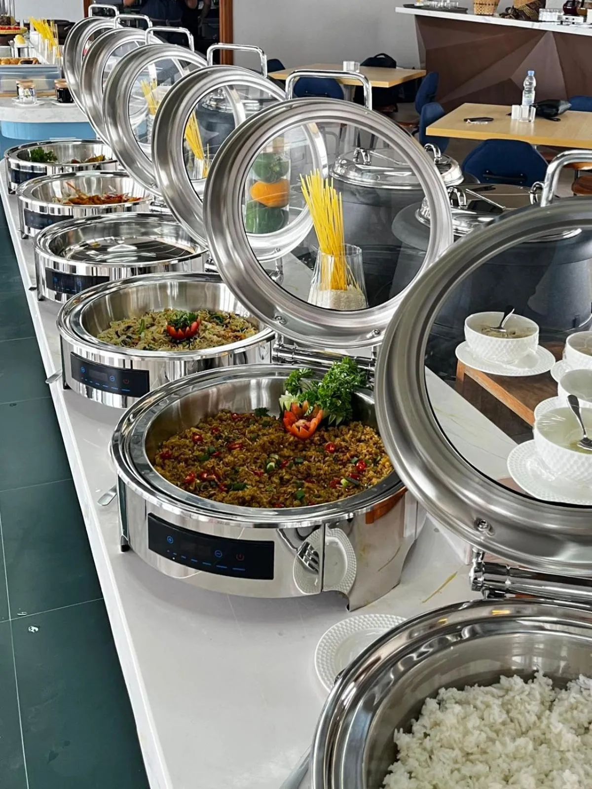 Buffet breakfast in Azana Style Hotel Tulungagung