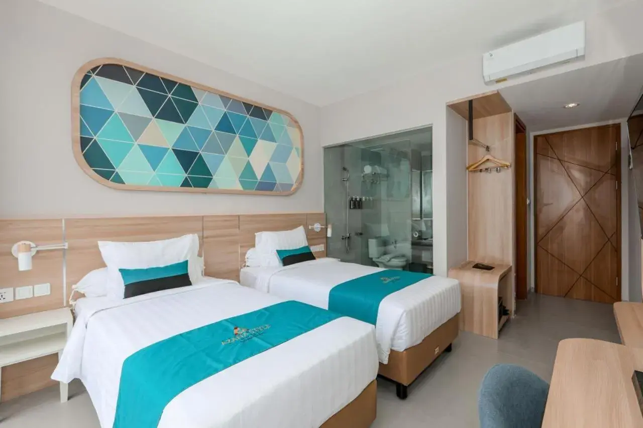 Deluxe Twin Room in Azana Style Hotel Tulungagung Deluxe Twin Room in Azana Style Hotel Tulungagung