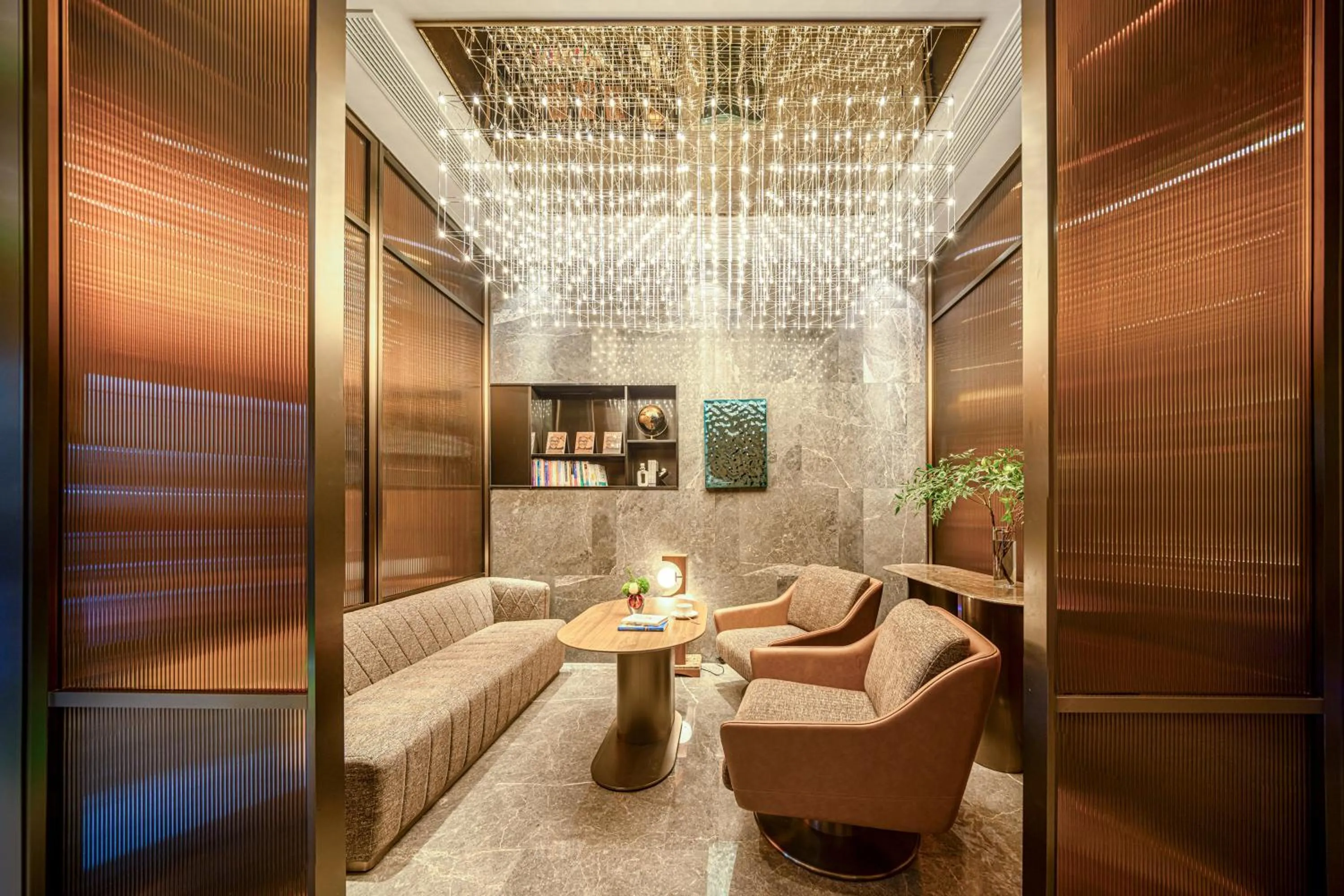 Seating area in Crystal Orange Hotel - Shanghai The Bund Jinling East Road