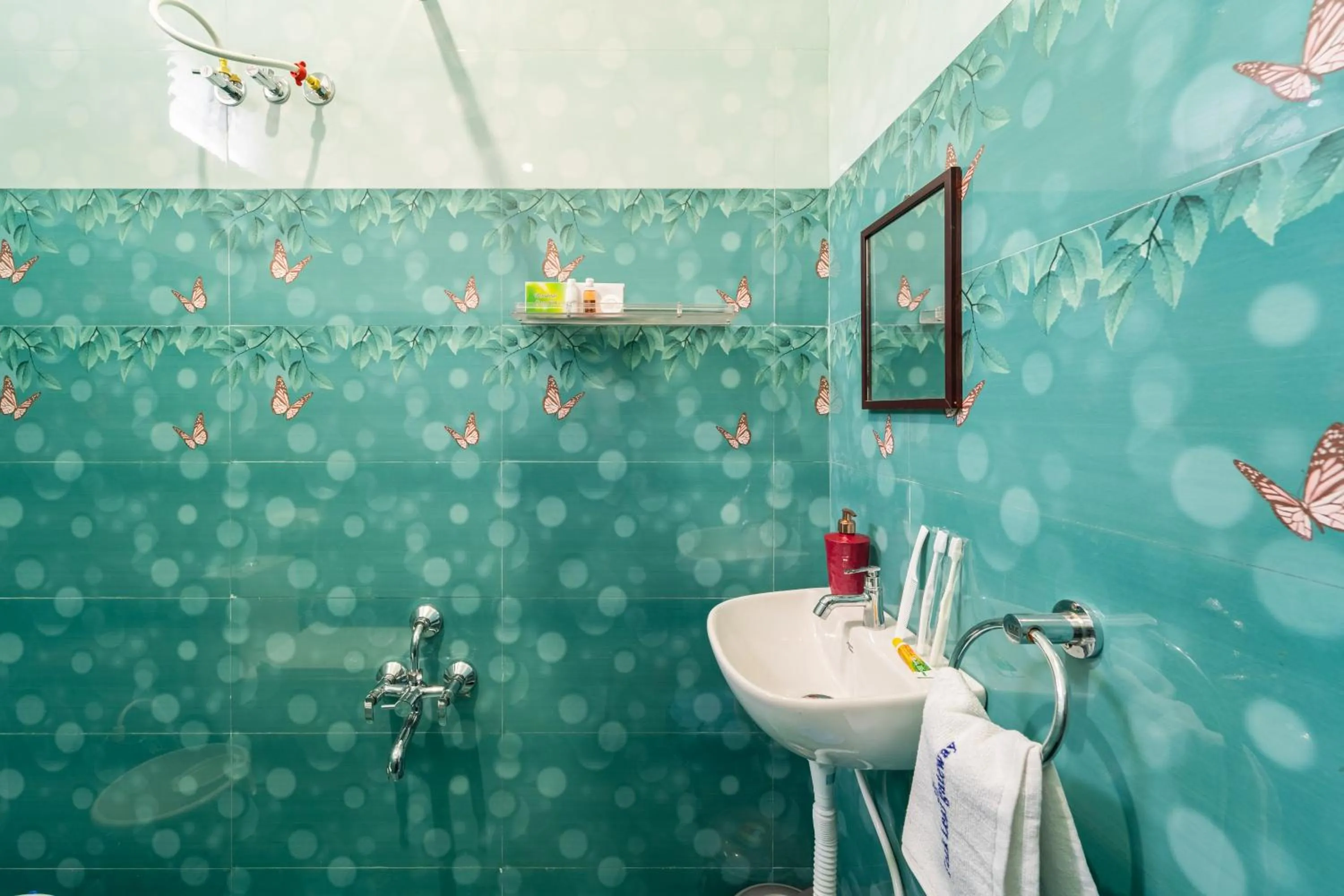 Shower in Teak Leaf Gateway Villa with Swimming Pool Indoor Games