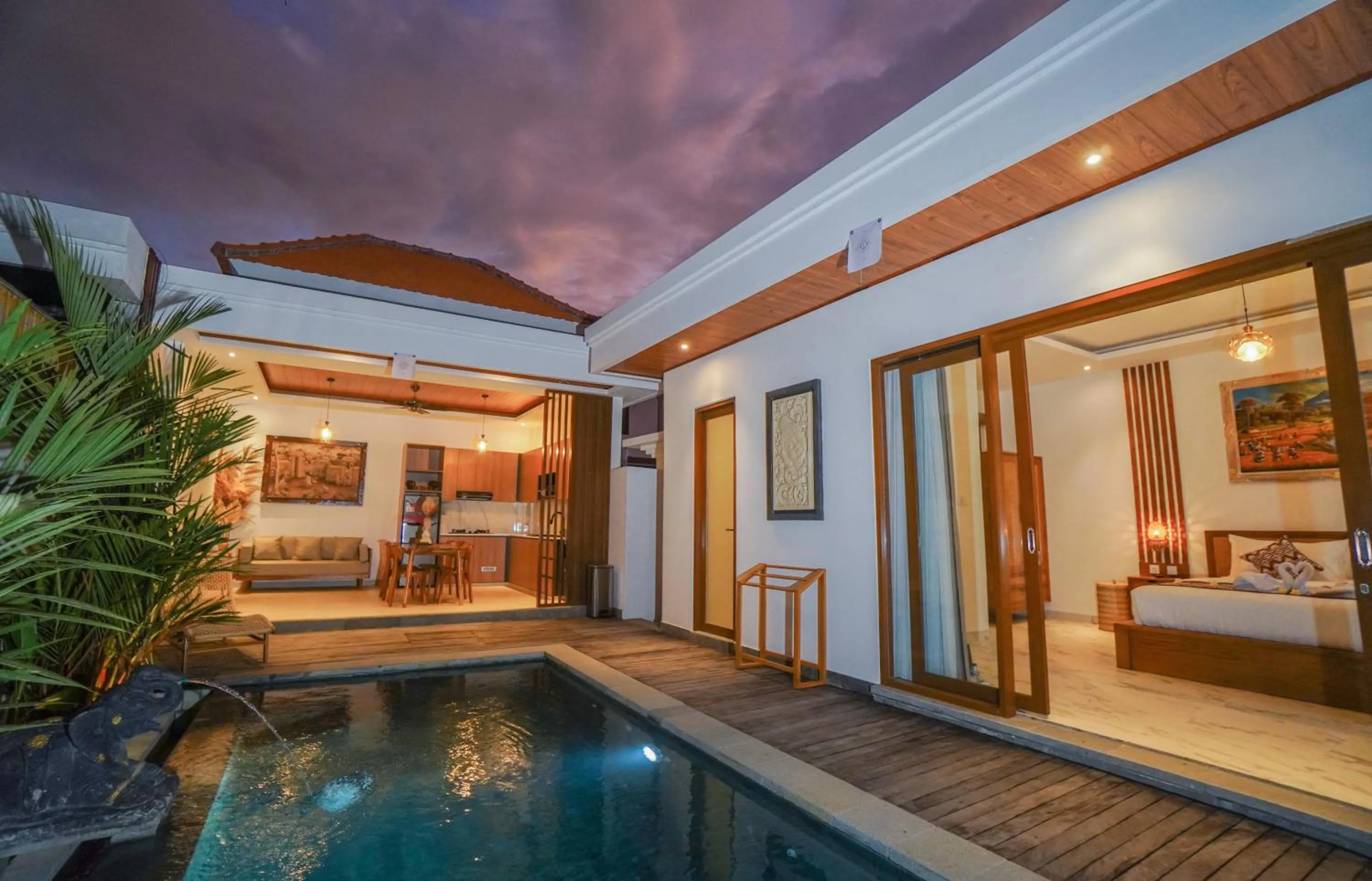 Swimming pool in Vasista Villa Ubud