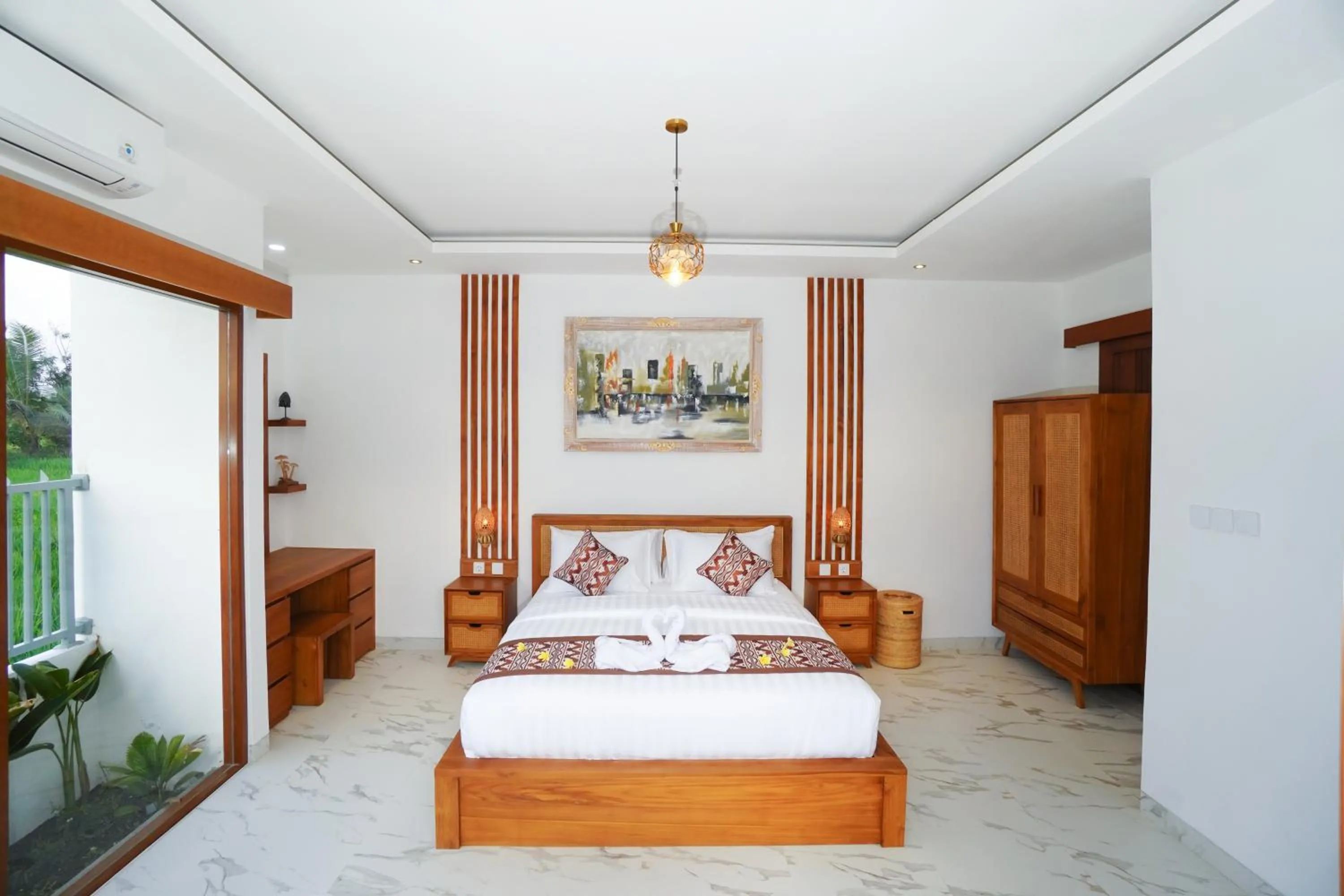 Bedroom, Bed in Vasista Villa Ubud