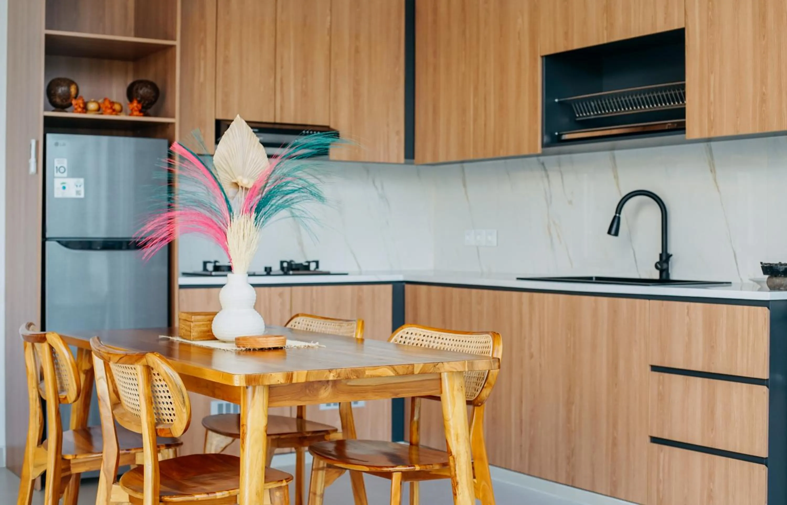 kitchen in Vasista Villa Ubud