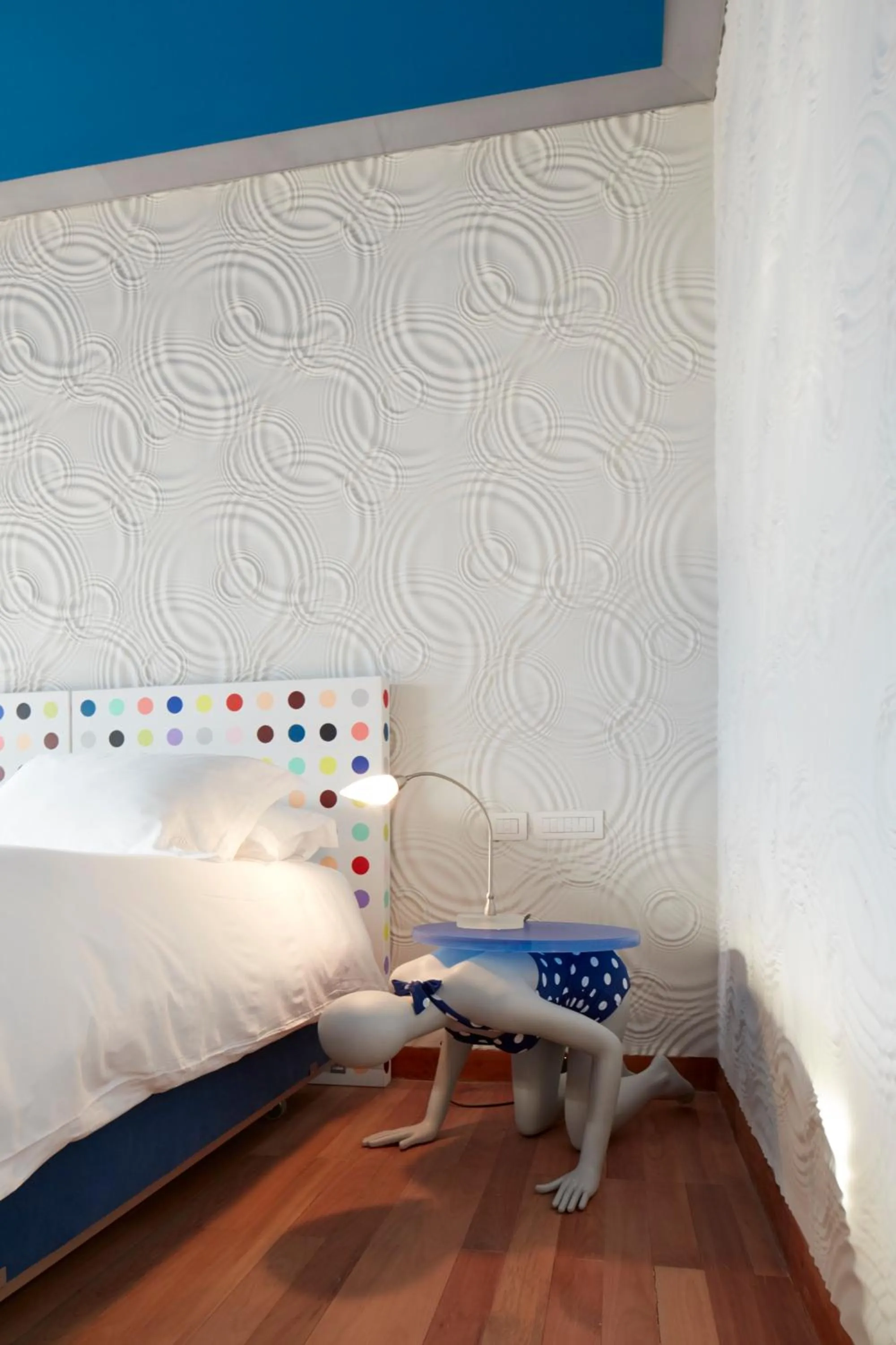 Decorative detail, Bed in Vik Chile