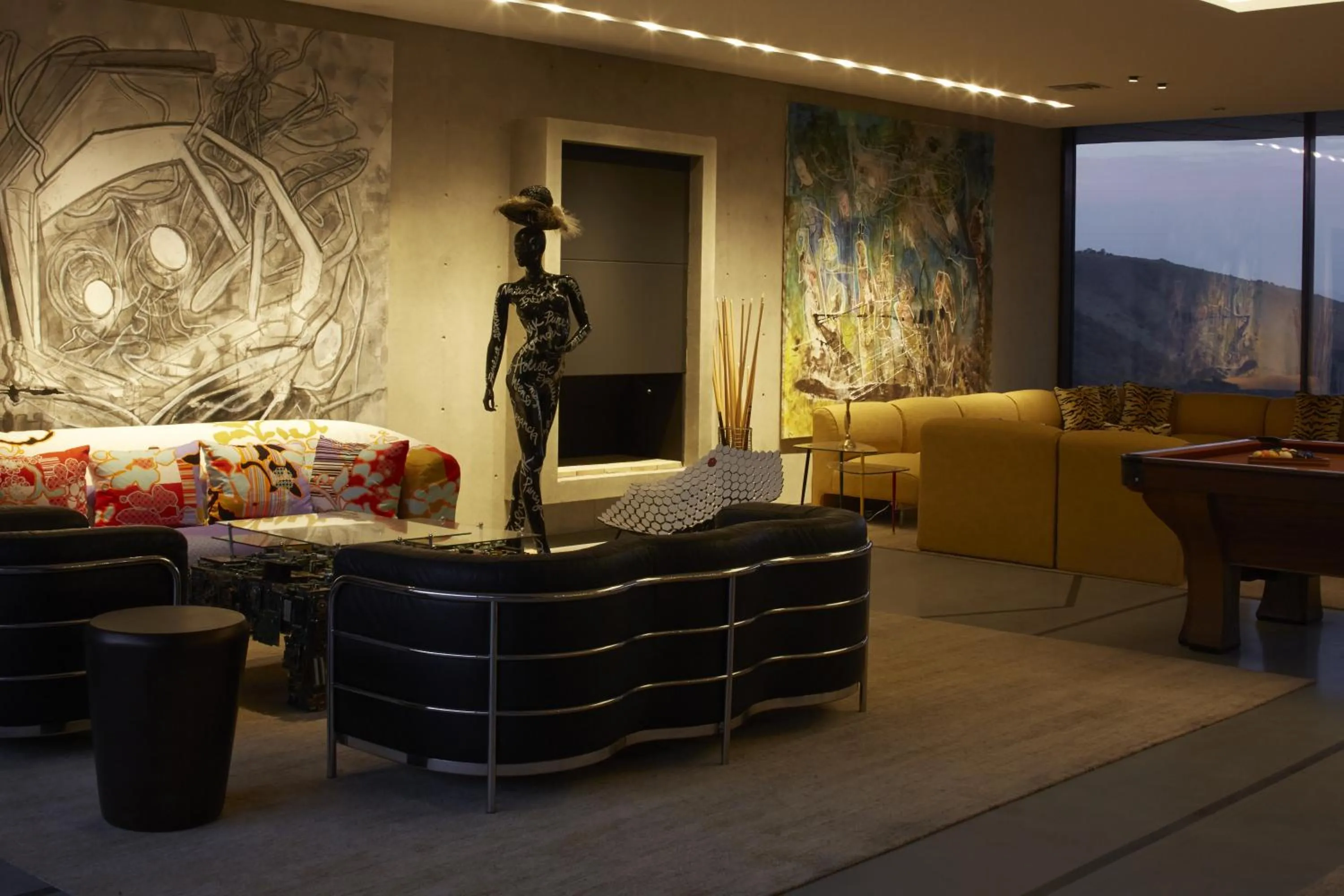 Living room in Vik Chile