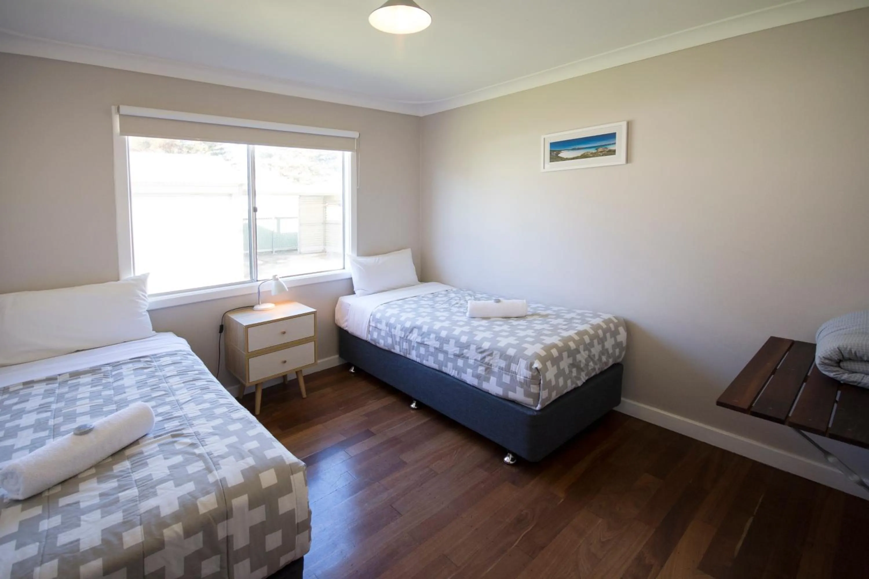 Bed in Clearwater Motel Apartments